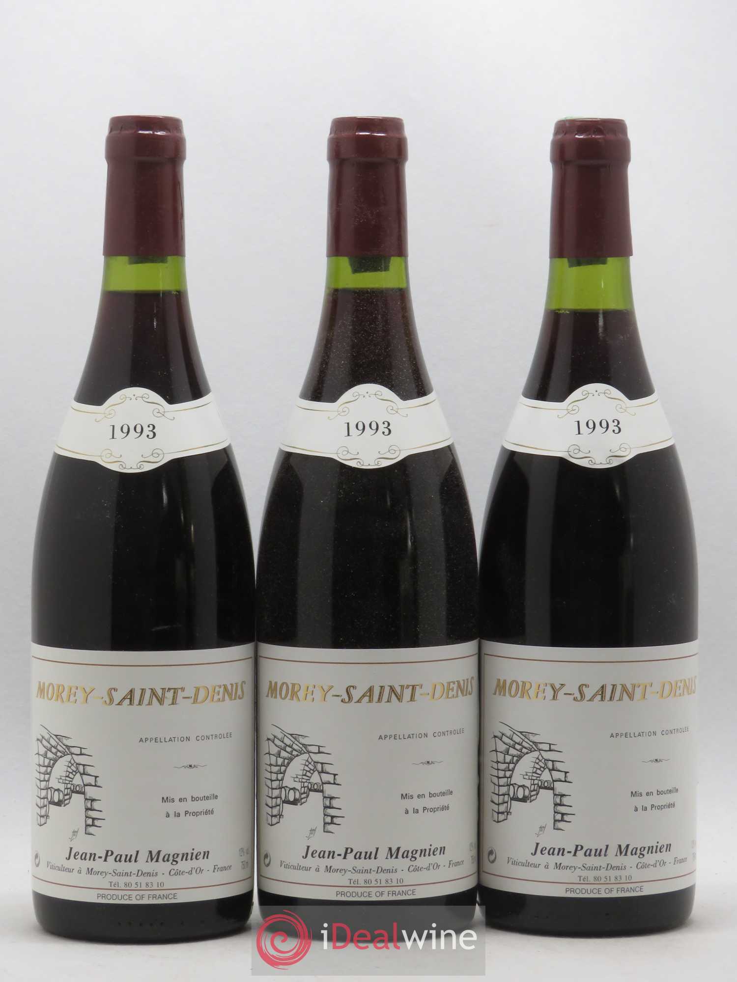 Morey-Saint-Denis Jean Paul Magnien (sans prix de réserve) 1993 - Posten von 3 Flaschen - 0