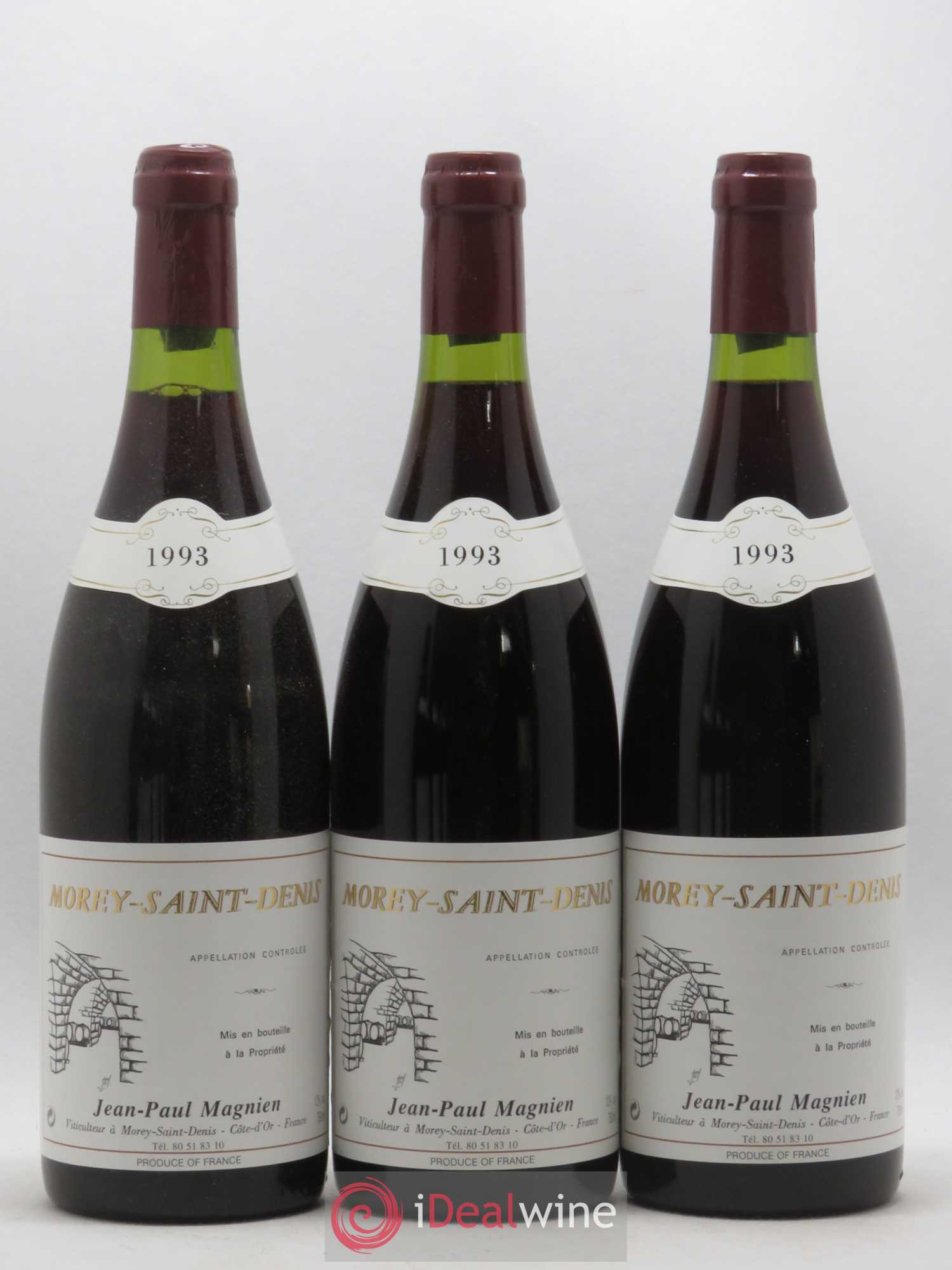 Morey-Saint-Denis Jean Paul Magnien (sans prix de réserve) 1993 - Posten von 3 Flaschen - 0