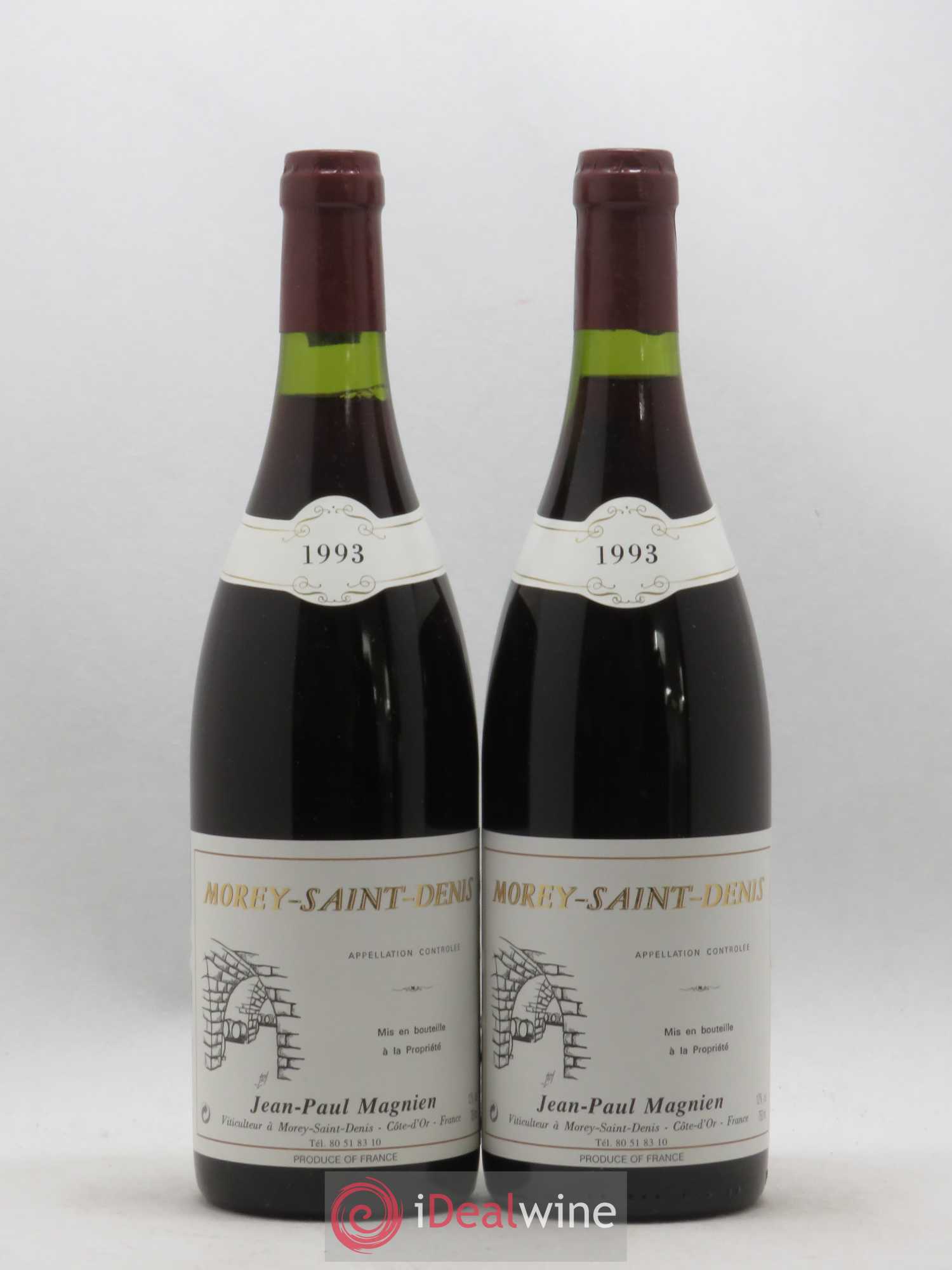 Morey-Saint-Denis Jean Paul Magnien 1993 - Lot de 2 bouteilles - 0