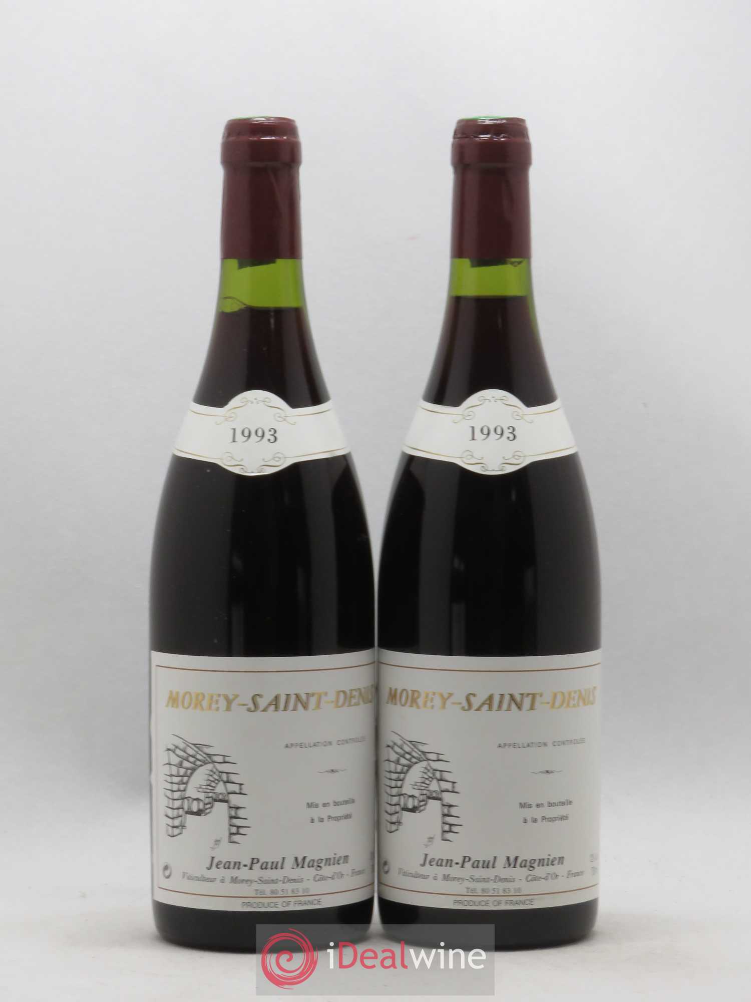 Morey-Saint-Denis Jean Paul Magnien 1993 - Lot de 2 bouteilles - 0