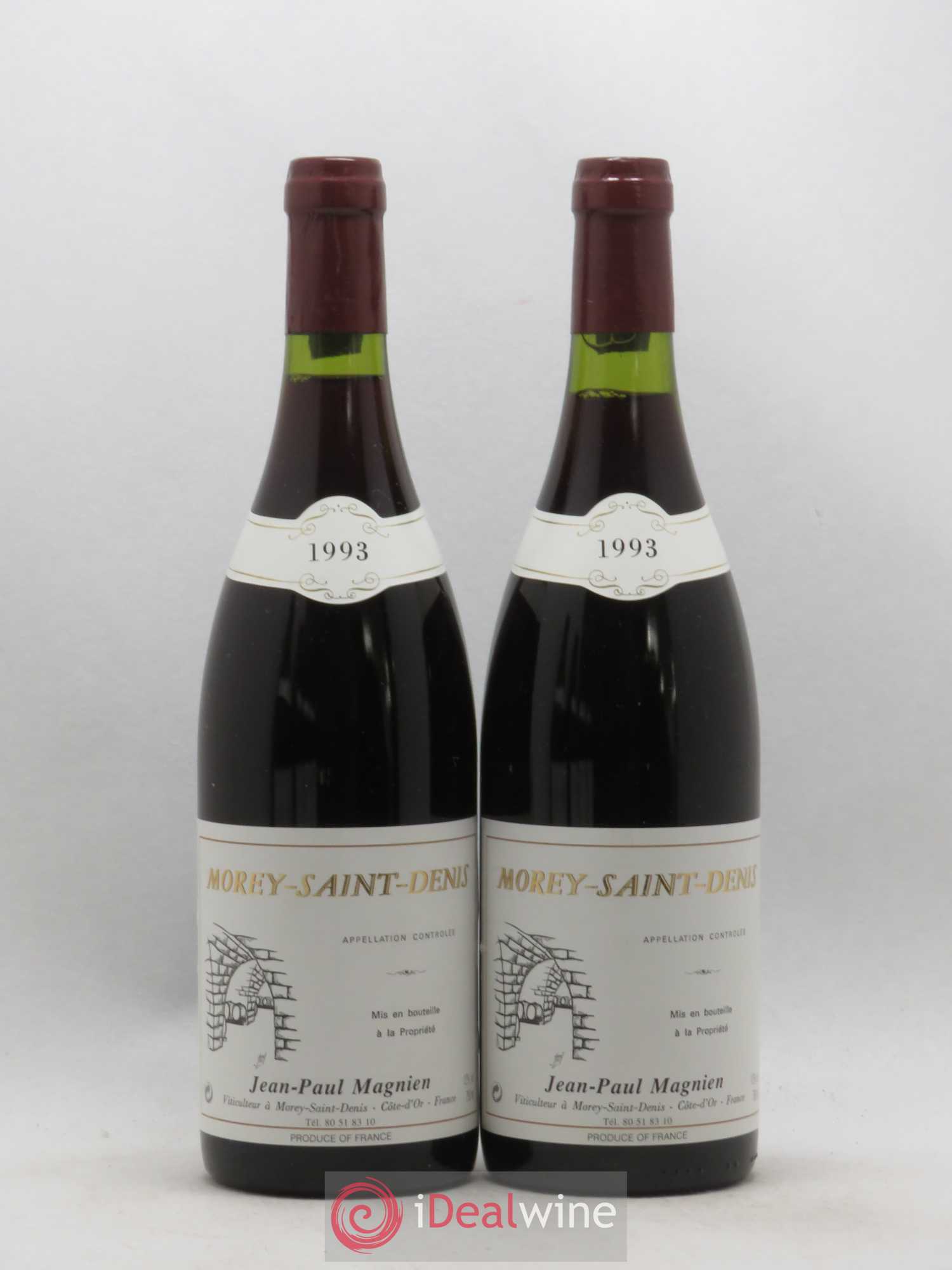 Morey-Saint-Denis Jean Paul Magnien 1993 - Lot de 2 bouteilles - 0