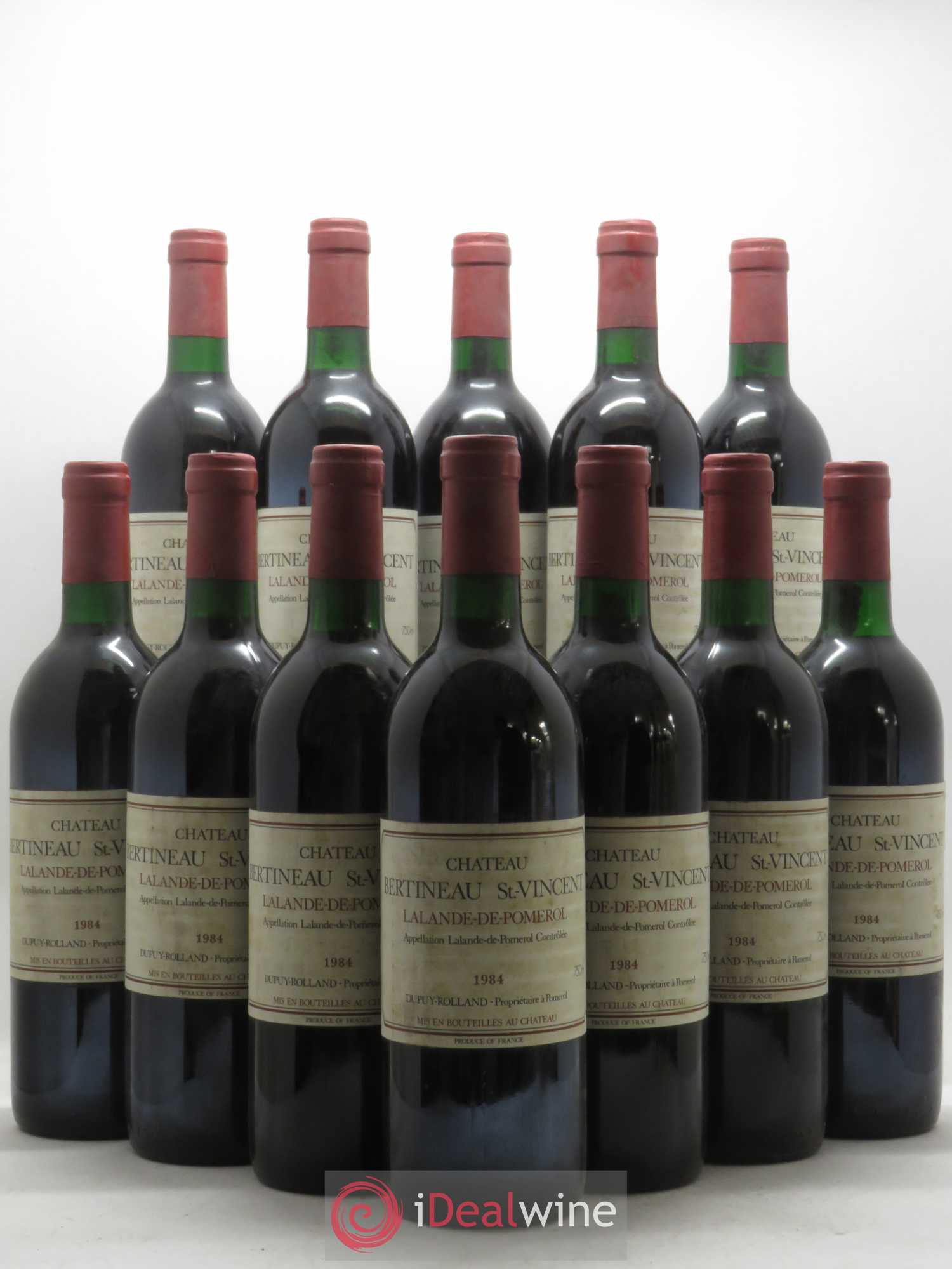 Lalande-de-Pomerol Château Bertineau Saint Vincent 1984 - Posten von 12 Flaschen - 0