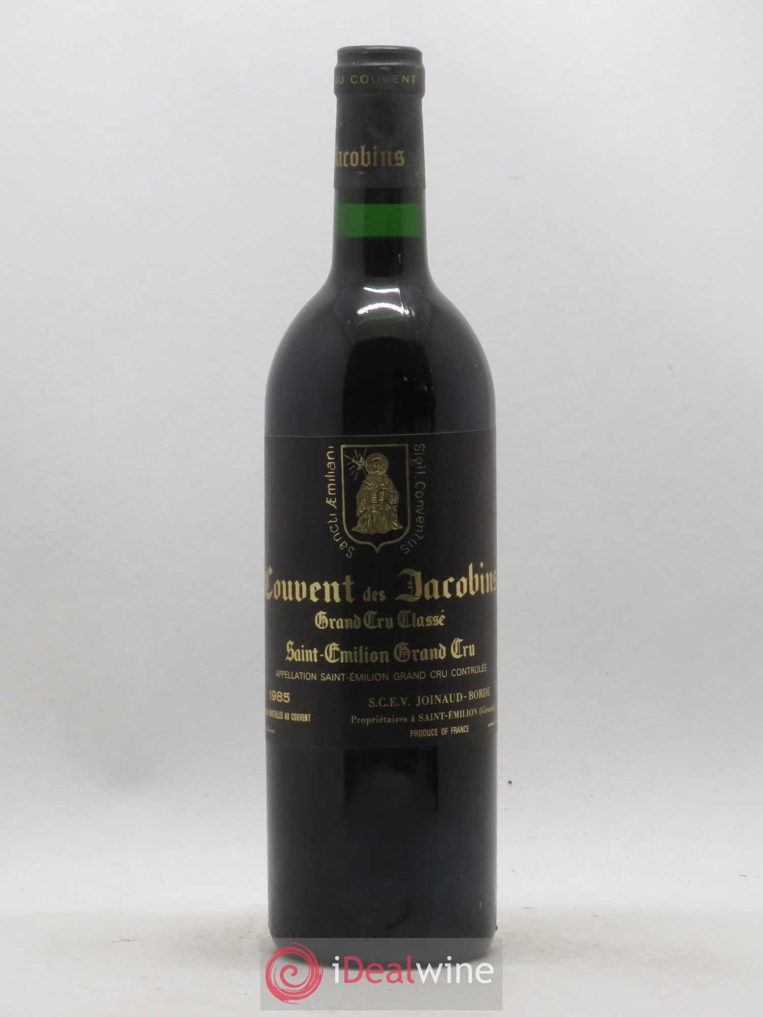 Château Couvent des Jacobins Grand Cru Classé 1985 - Lot de 1 bouteille - 0