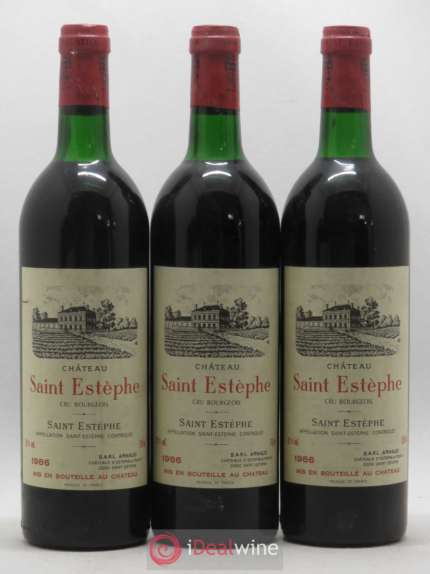 Château Saint-Estèphe Cru Bourgeois (sans prix de réserve) 1986 - Posten von 6 Flaschen - 2
