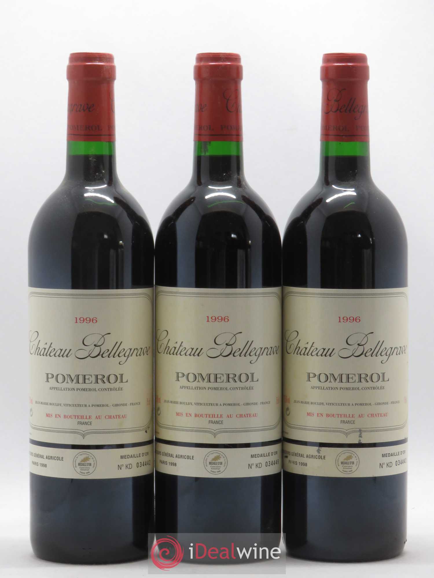 Château Bellegrave 1996 - Lot de 12 bouteilles - 1