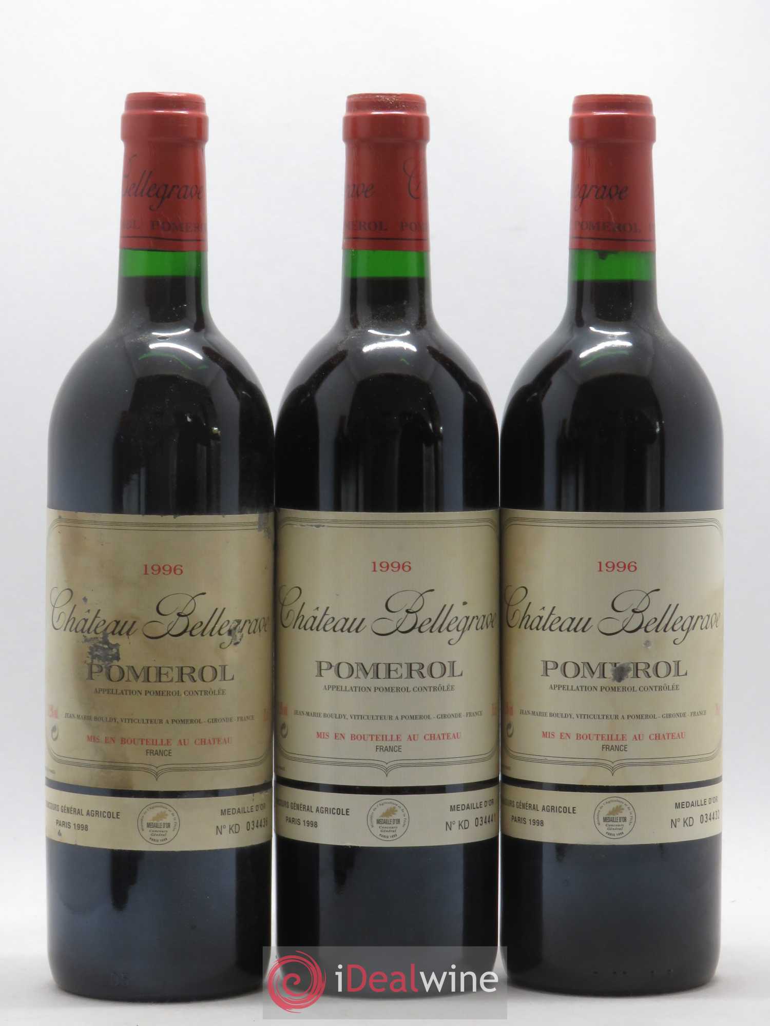 Château Bellegrave 1996 - Lot de 12 bouteilles - 2