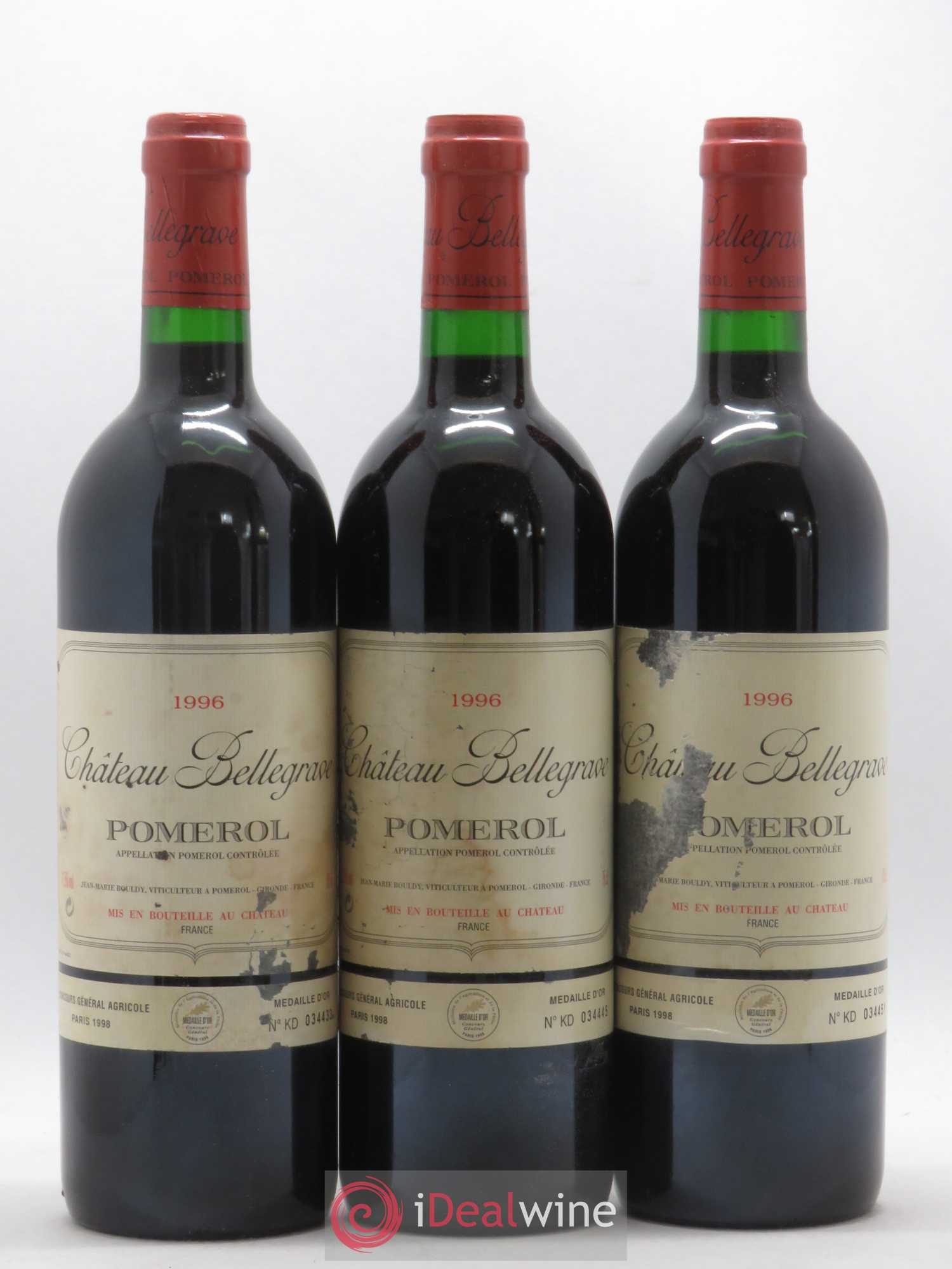 Château Bellegrave 1996 - Lot de 12 bouteilles - 3