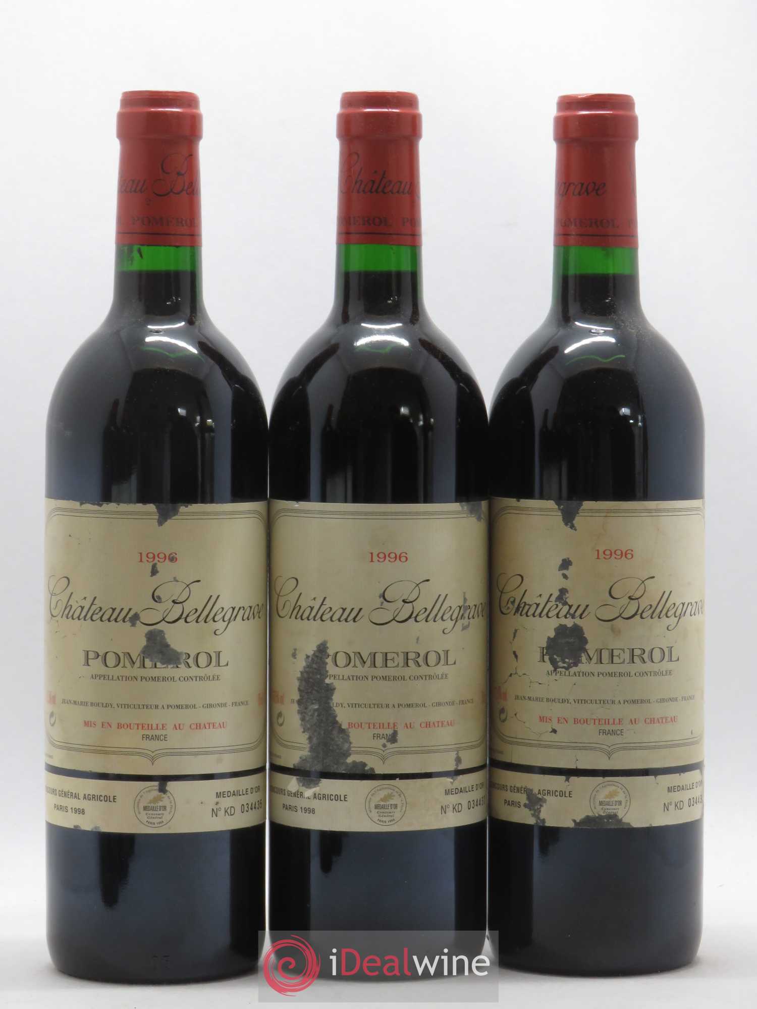 Château Bellegrave 1996 - Lot de 12 bouteilles - 4