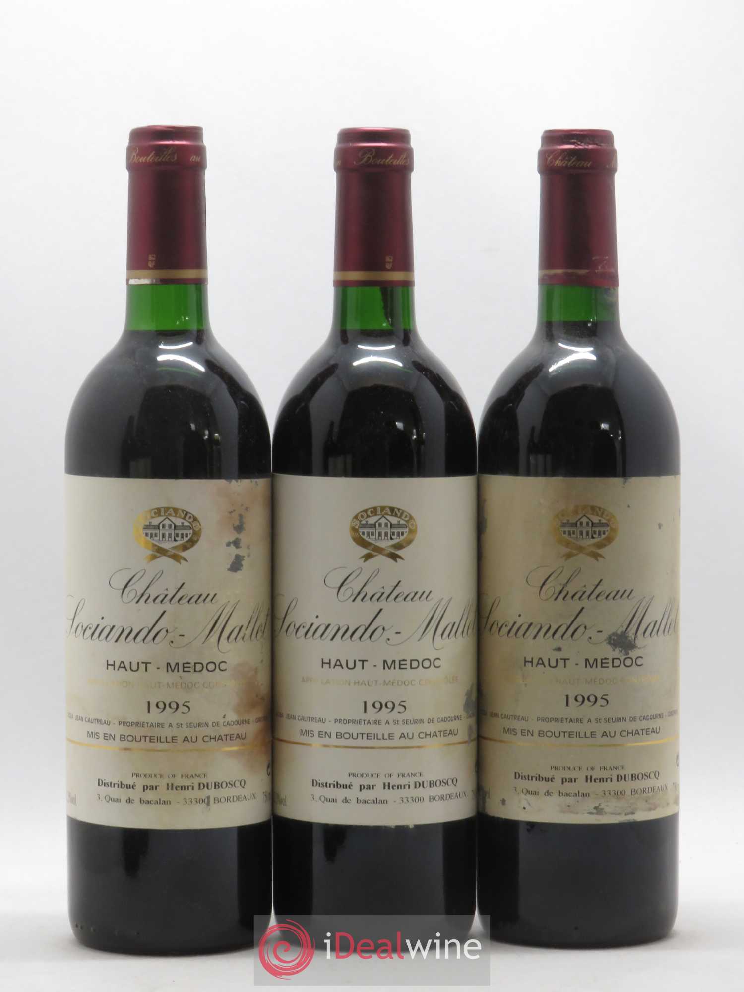 Château Sociando Mallet 1995 - Lot de 12 bouteilles - 4