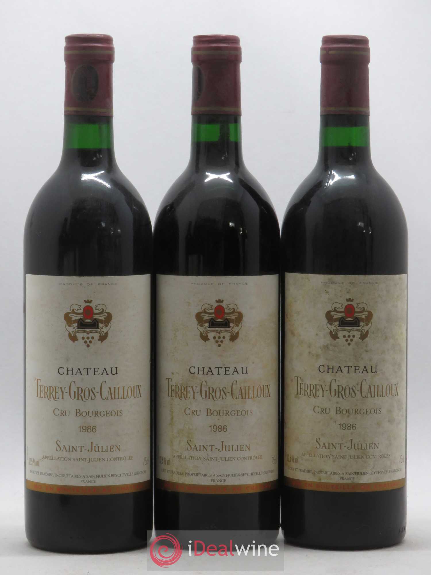 Château Terrey Gros Cailloux Cru Bourgeois 1986 - Lot de 12 bouteilles - 4