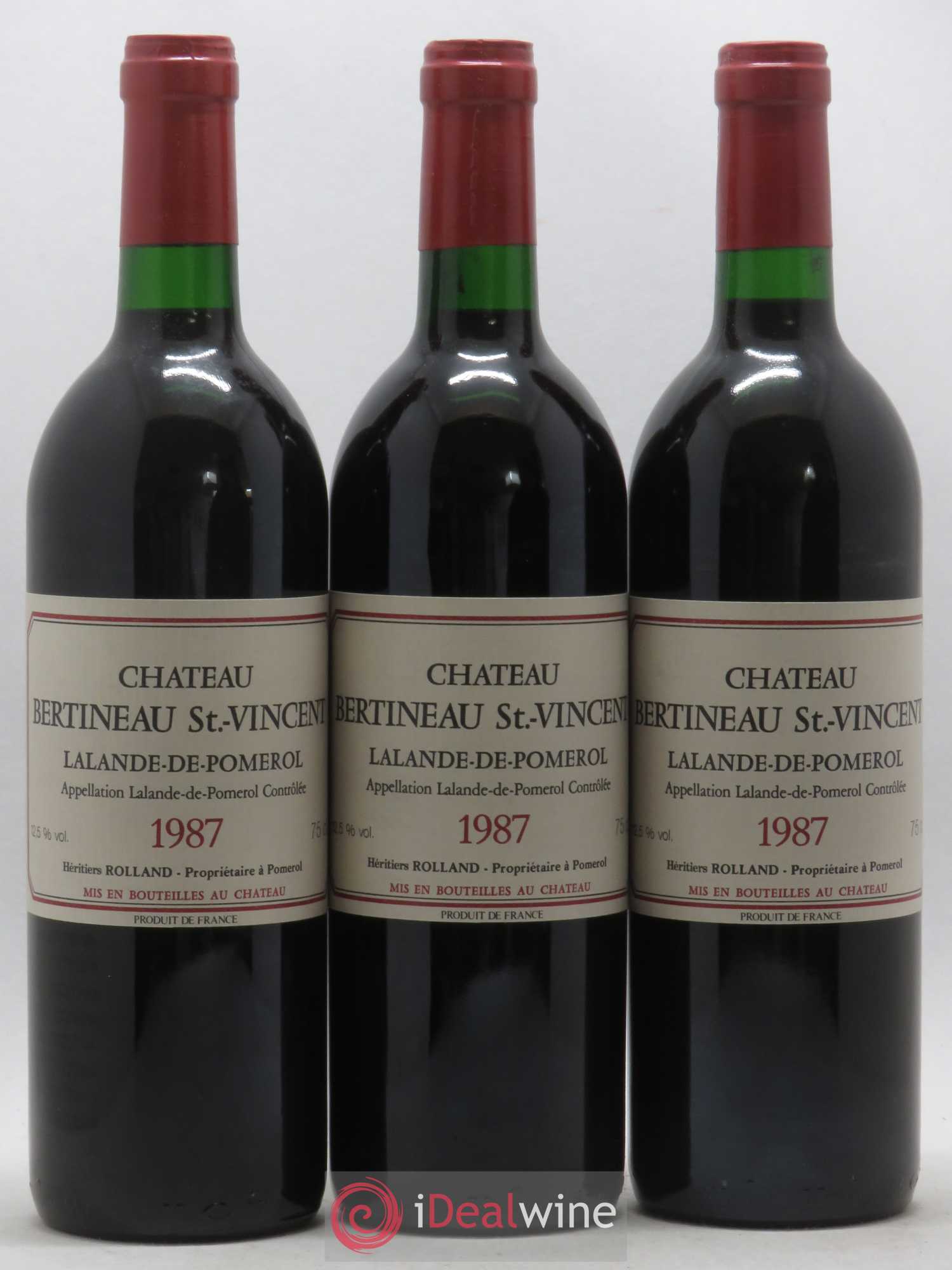 Lalande-de-Pomerol Château Bertineau Saint Vincent (sans prix de réserve) 1987 - Posten von 12 Flaschen - 4