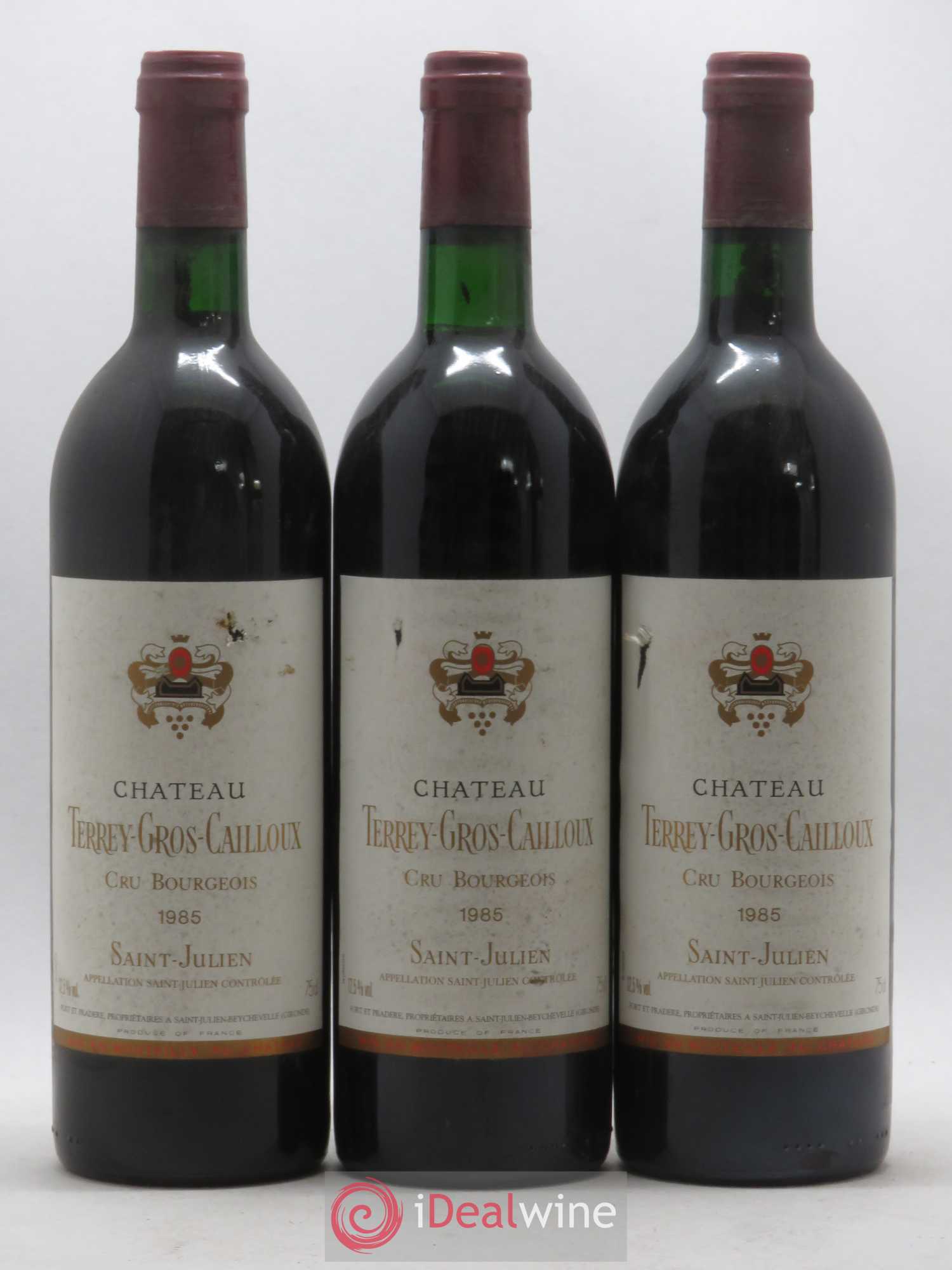 Château Terrey Gros Cailloux Cru Bourgeois 1985 - Lot de 12 bouteilles - 3