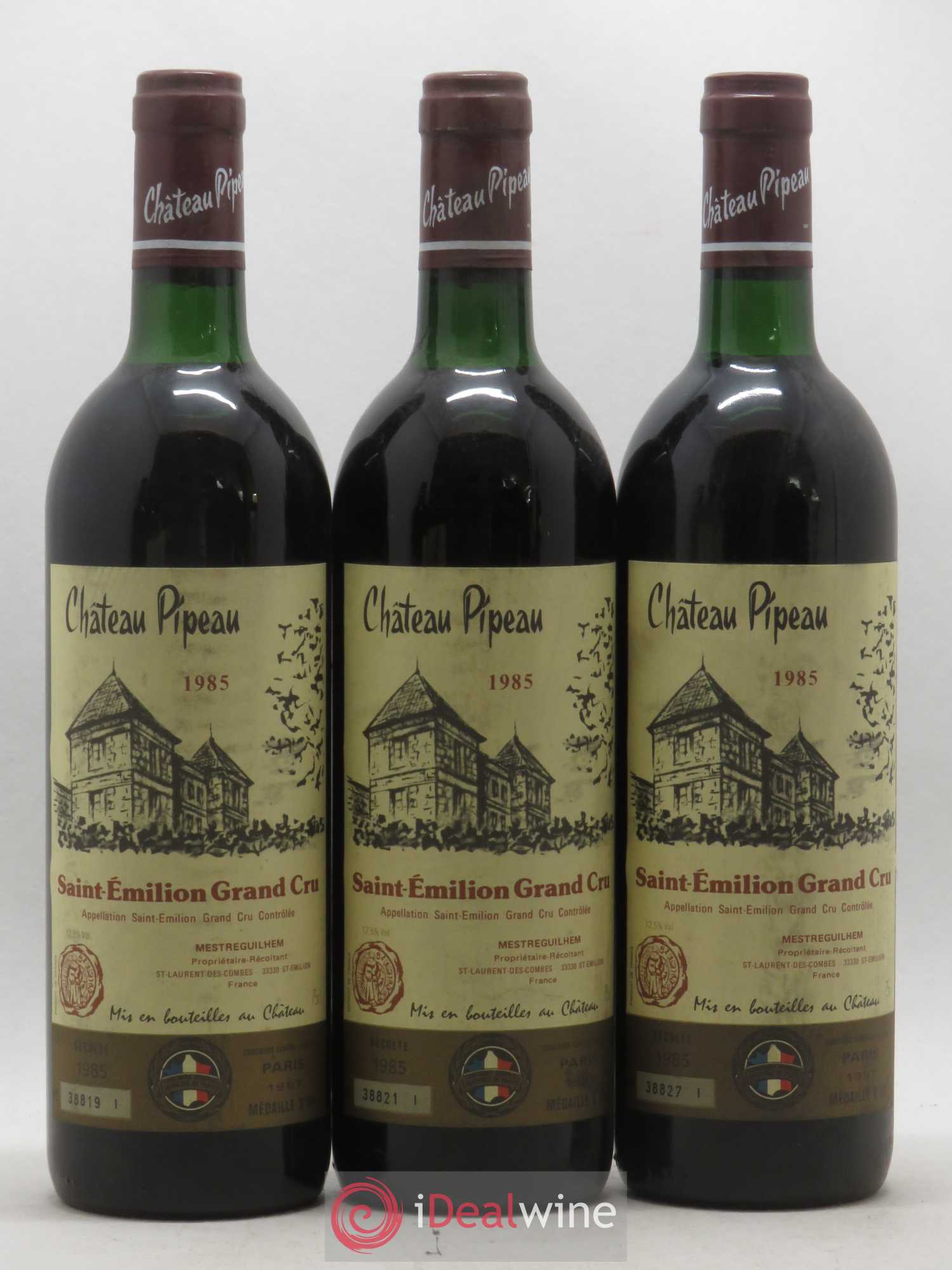 Château Pipeau 1985 - Lot de 12 bouteilles - 2