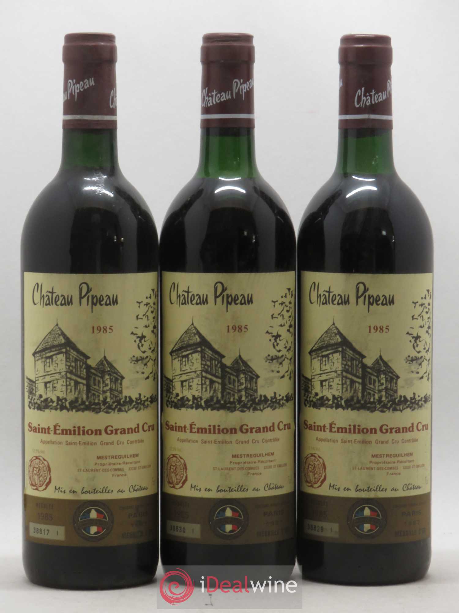 Château Pipeau 1985 - Lot de 12 bouteilles - 3