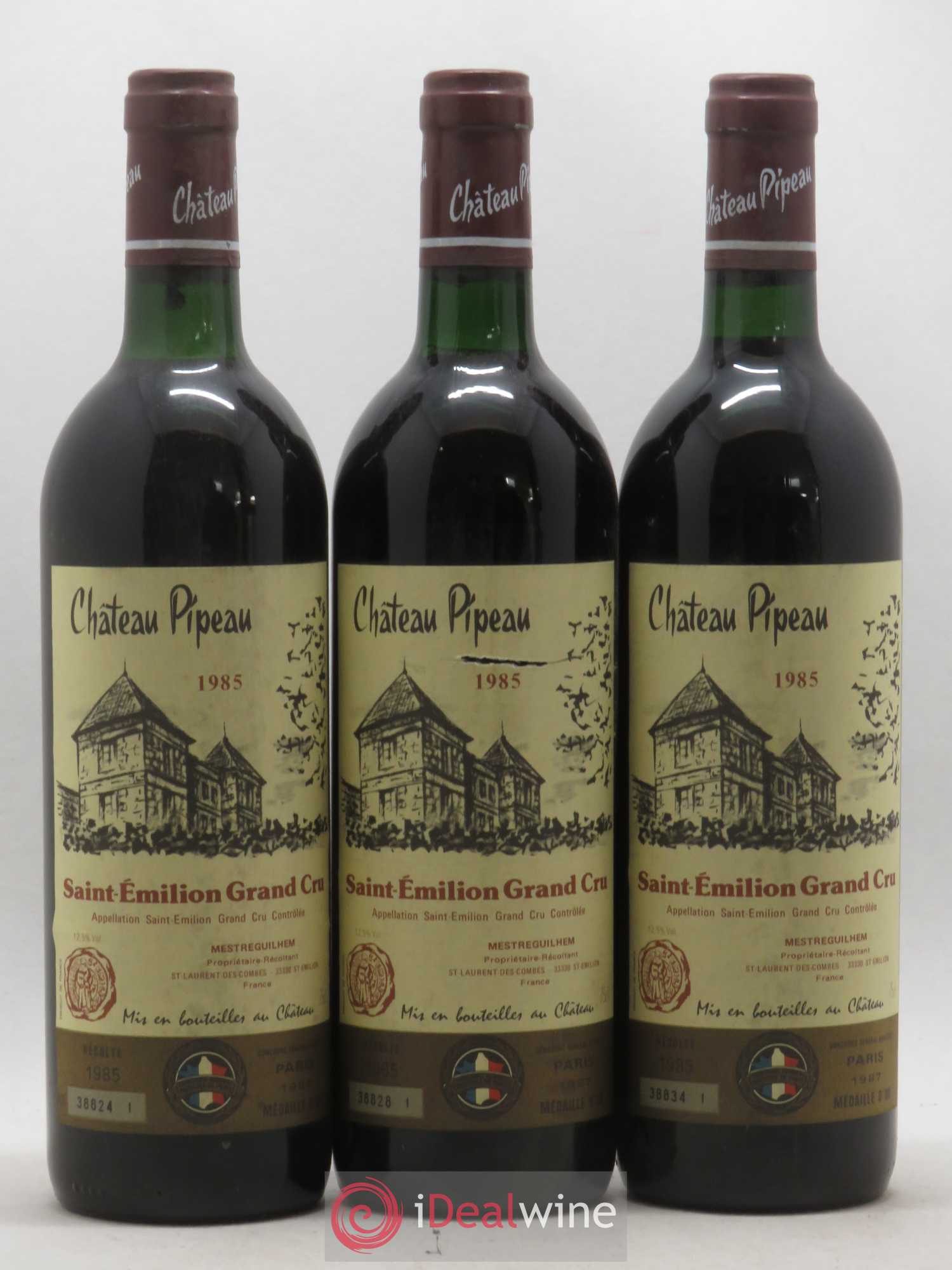 Château Pipeau 1985 - Lot de 12 bouteilles - 4
