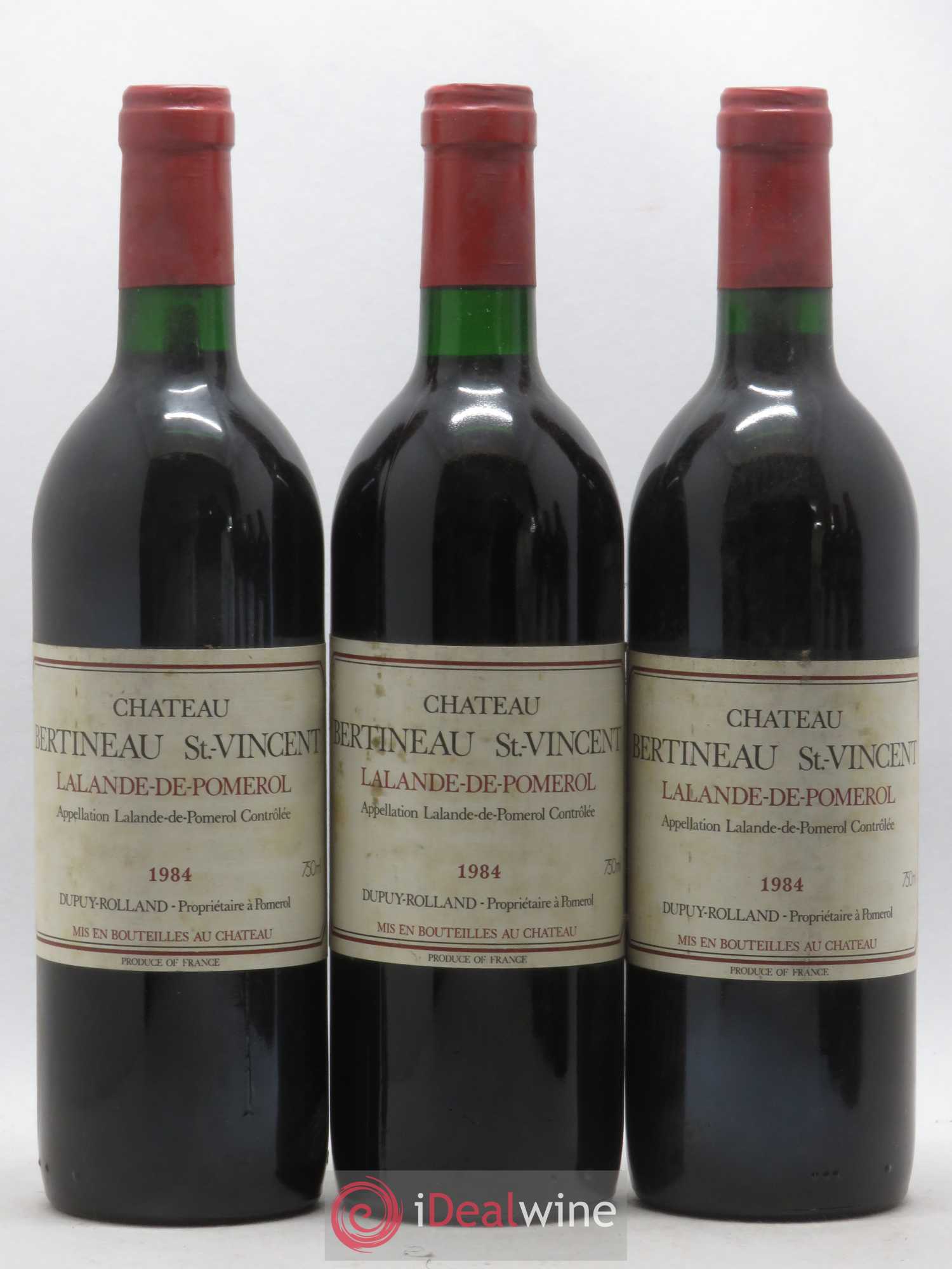 Lalande-de-Pomerol Château Bertineau Saint Vincent (sans prix de réserve) 1984 - Posten von 6 Flaschen - 1