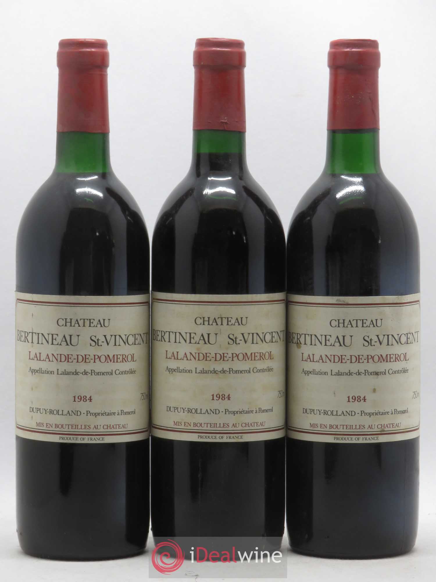 Lalande-de-Pomerol Château Bertineau Saint Vincent (sans prix de réserve) 1984 - Posten von 6 Flaschen - 2