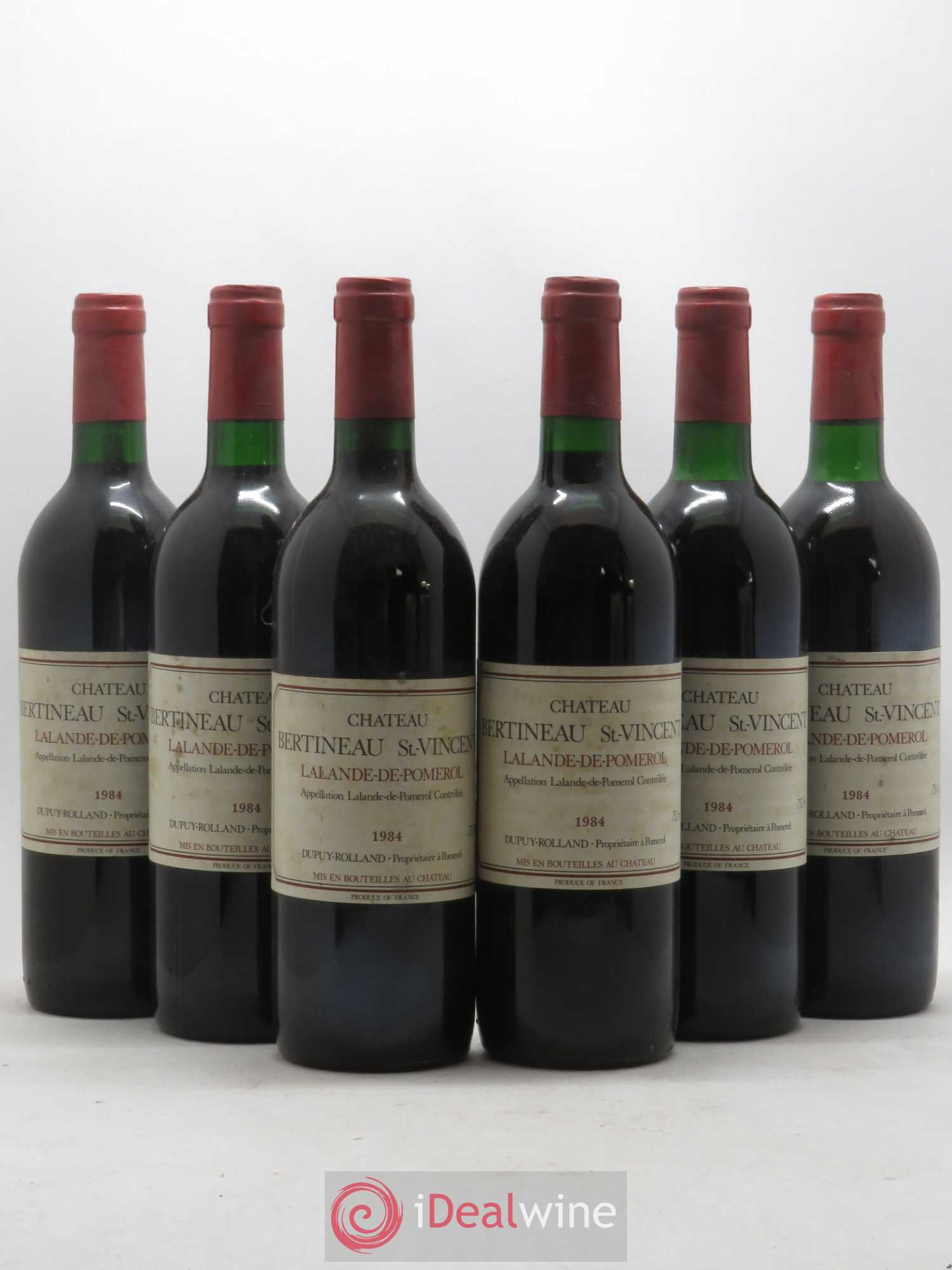 Lalande-de-Pomerol Château Bertineau Saint Vincent (sans prix de réserve) 1984 - Posten von 6 Flaschen - 0
