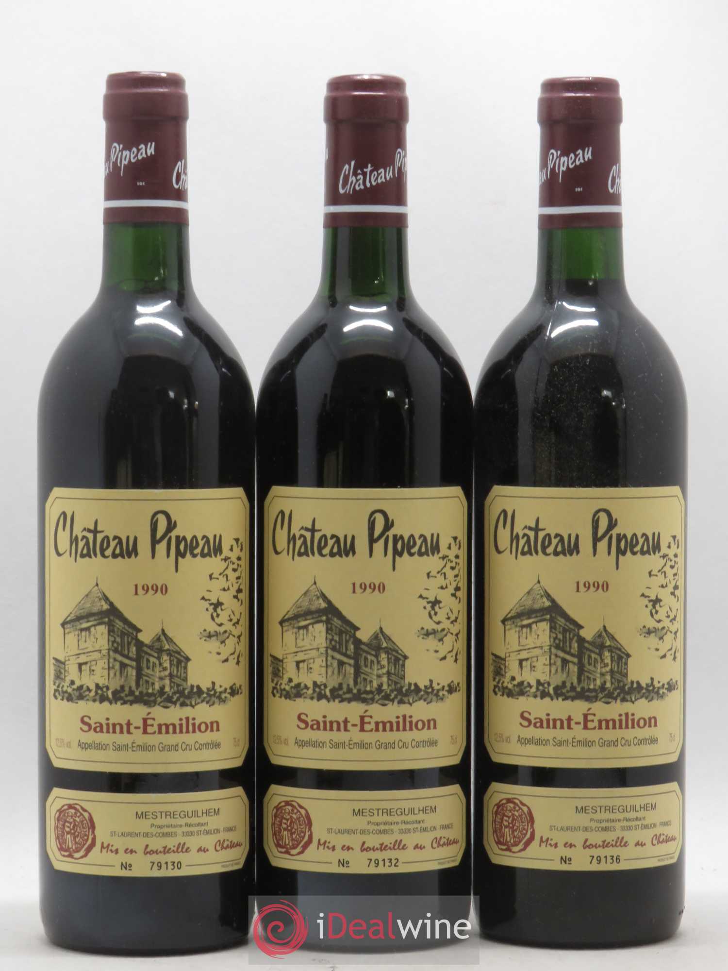 Château Pipeau 1990 - Lot de 12 bouteilles - 2