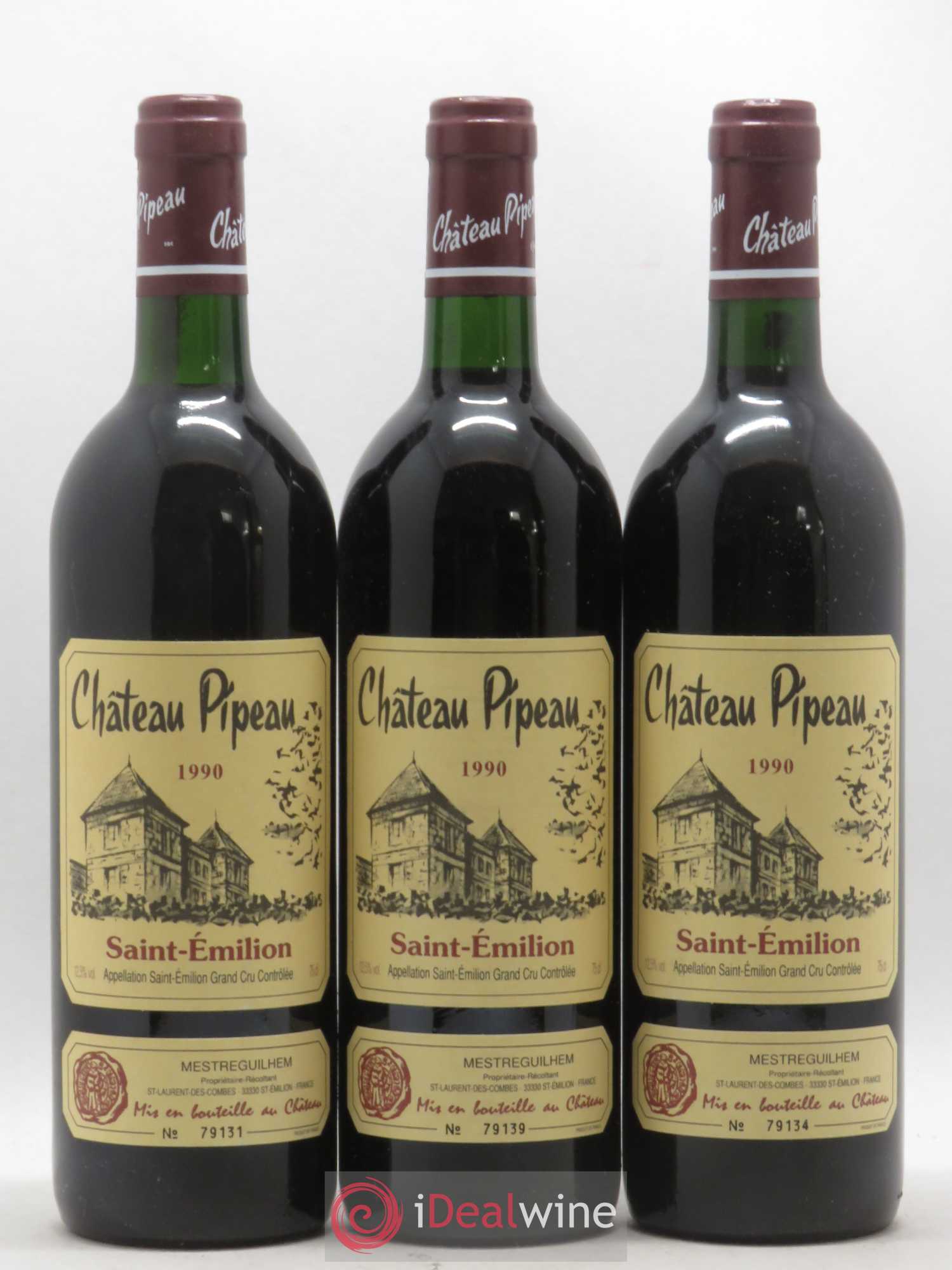 Château Pipeau 1990 - Lot de 12 bouteilles - 3