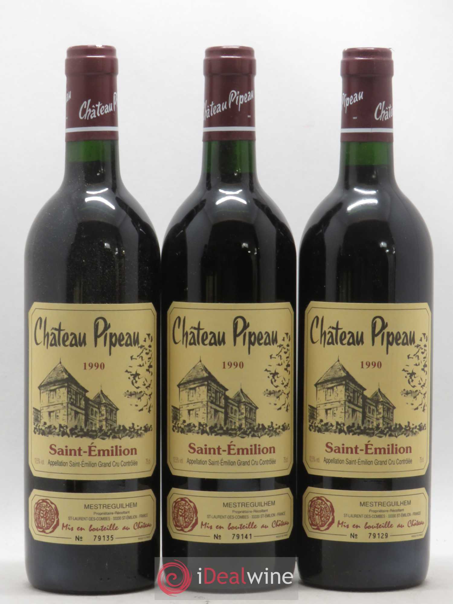 Château Pipeau 1990 - Lot de 12 bouteilles - 4