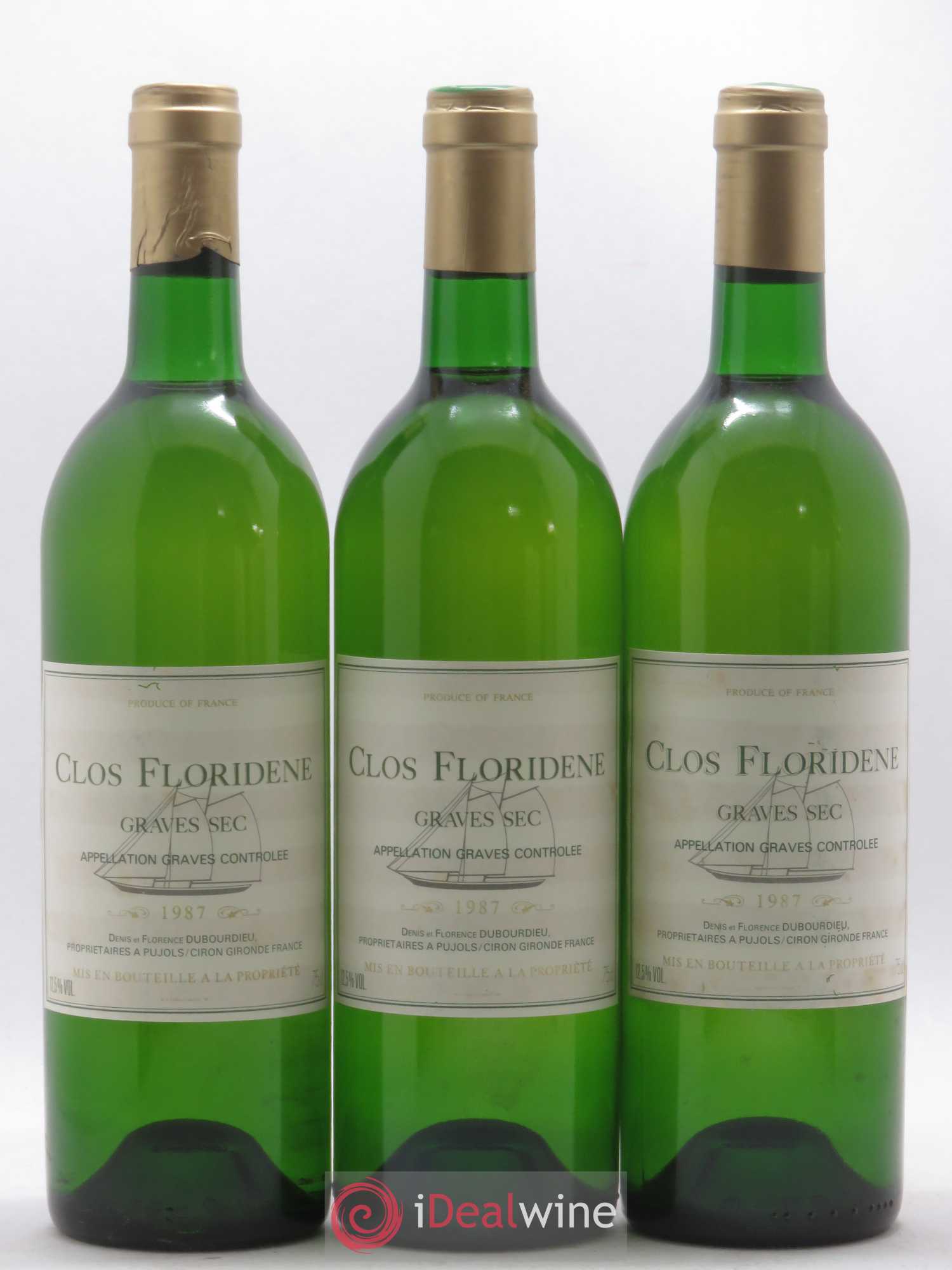 Clos Floridène 1987 - Lot de 12 bouteilles - 1