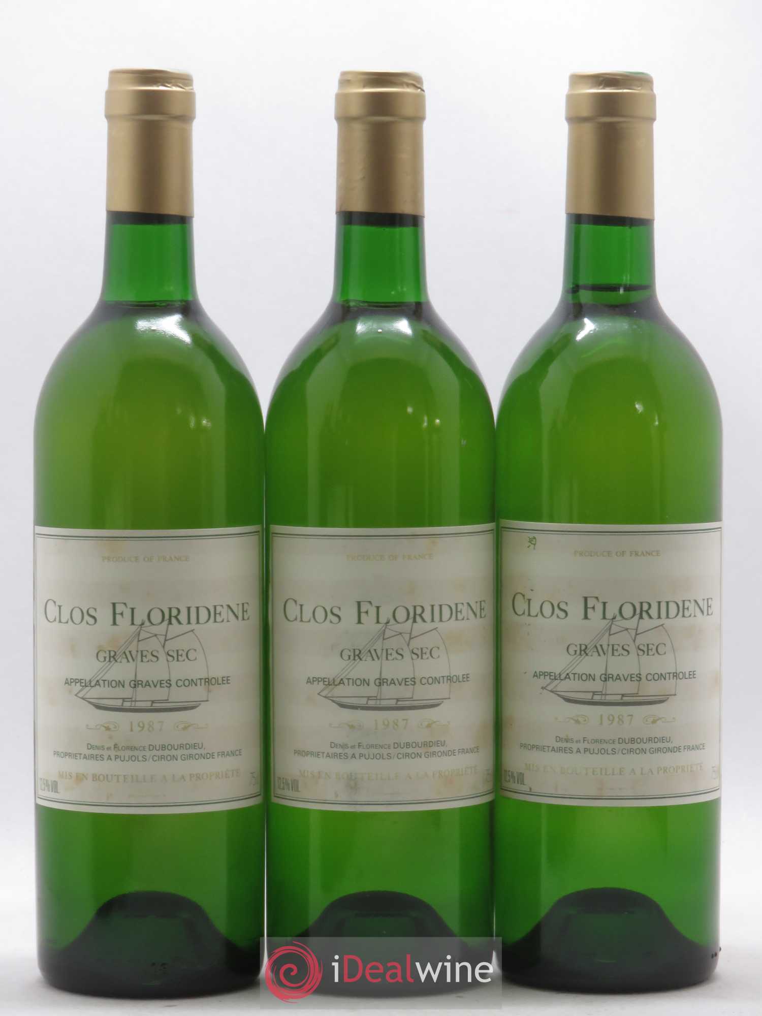 Clos Floridène 1987 - Lot de 12 bouteilles - 2