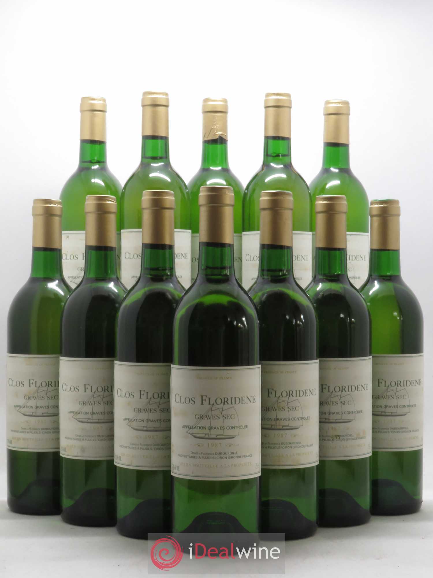 Clos Floridène 1987 - Lot de 12 bouteilles - 0