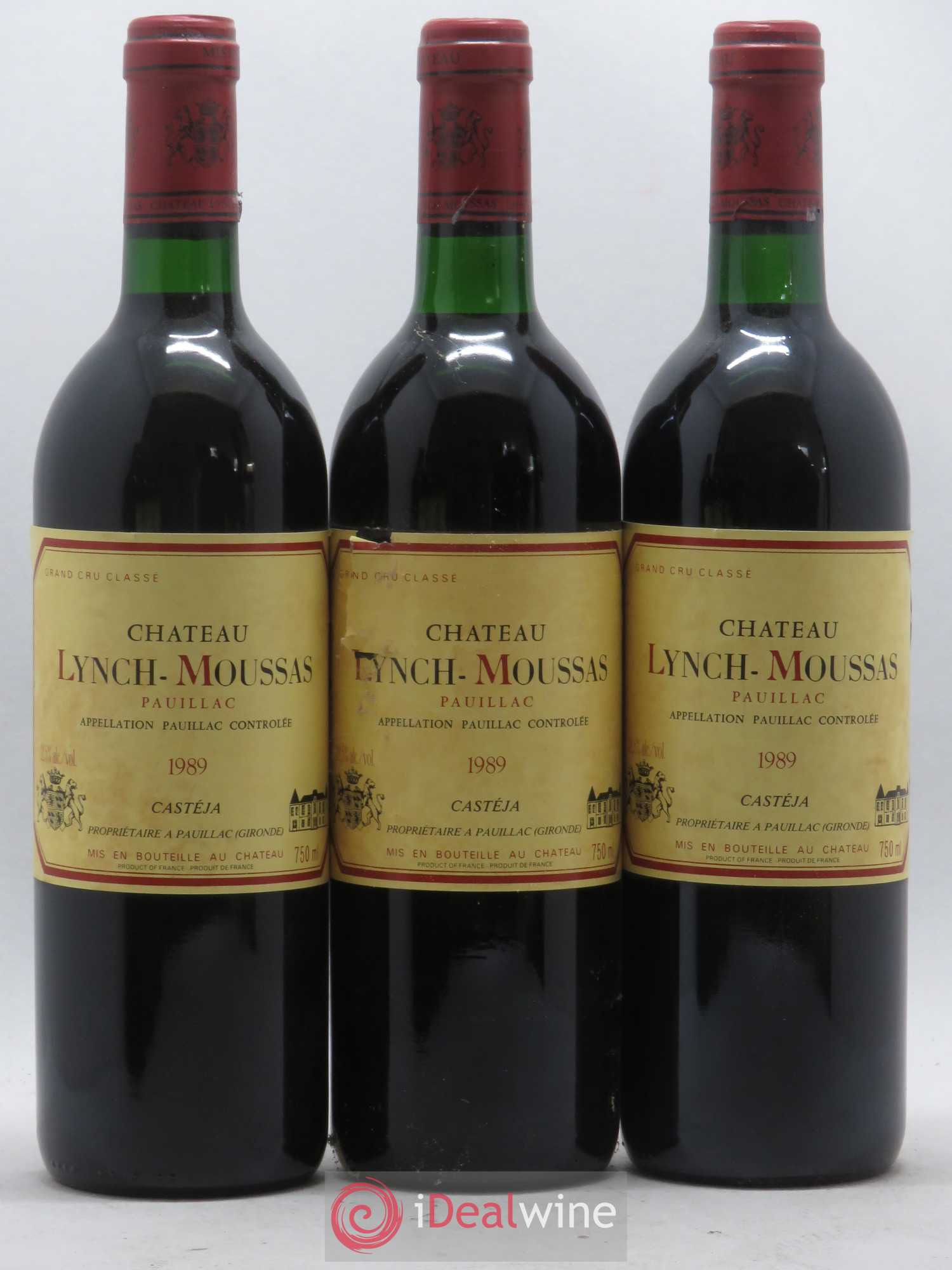 Château Lynch Moussas 5ème Grand Cru Classé 1989 - Lot de 12 bouteilles - 2