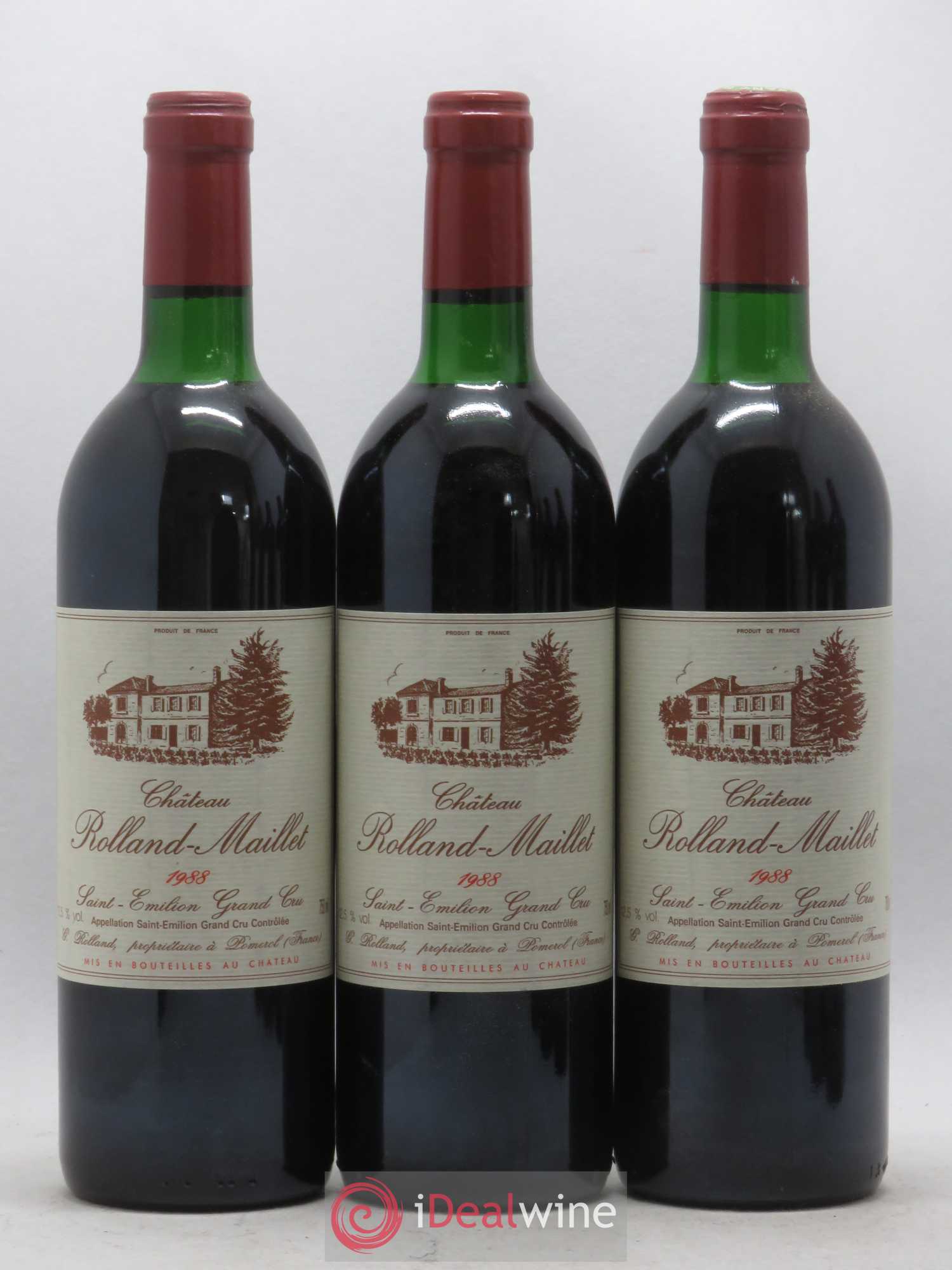 Saint-Émilion Grand Cru Château Rolland Maillet (sans prix de réserve) 1988 - Lot de 6 bouteilles - 1