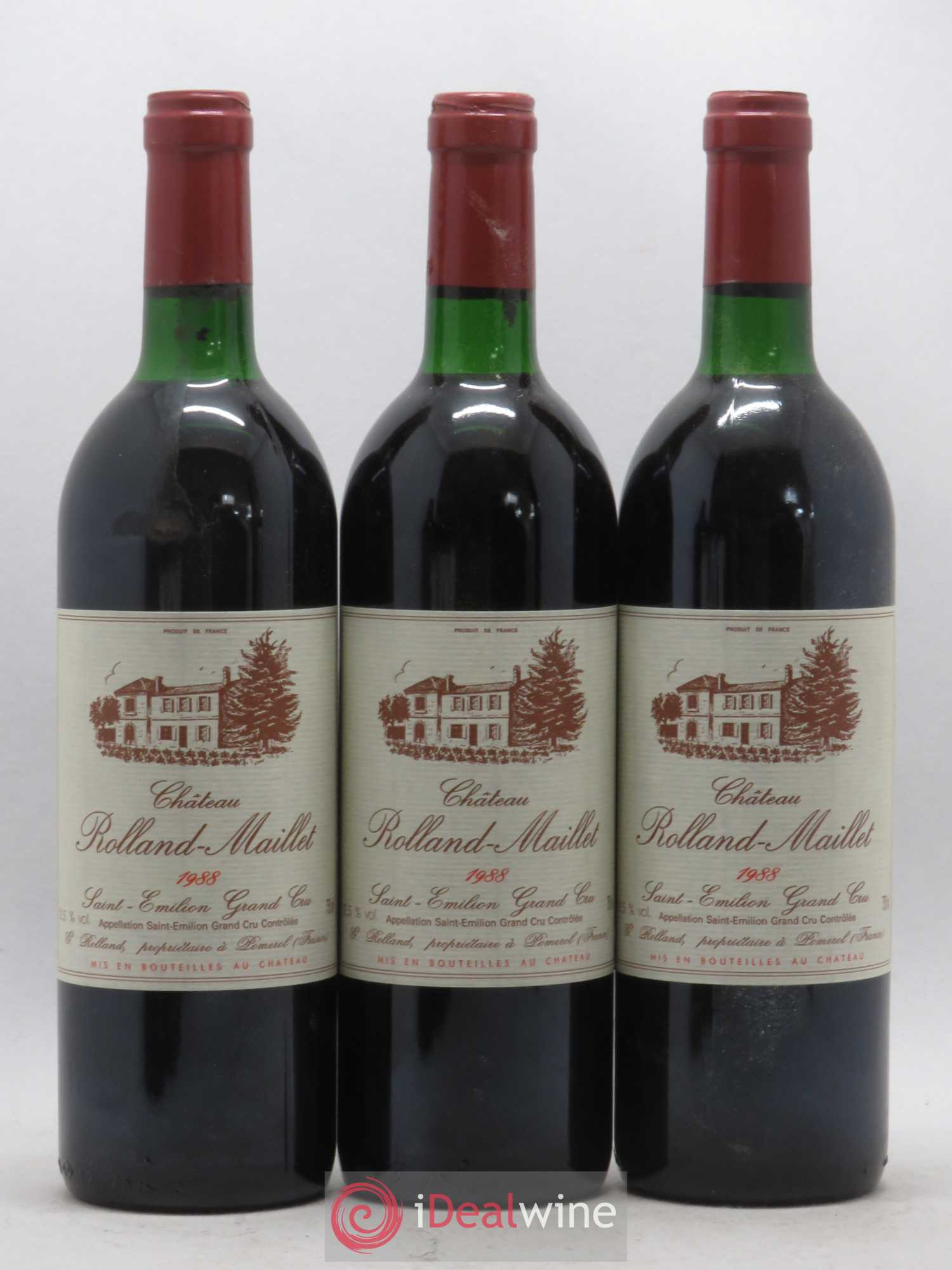 Saint-Émilion Grand Cru Château Rolland Maillet (sans prix de réserve) 1988 - Lot de 6 bouteilles - 2