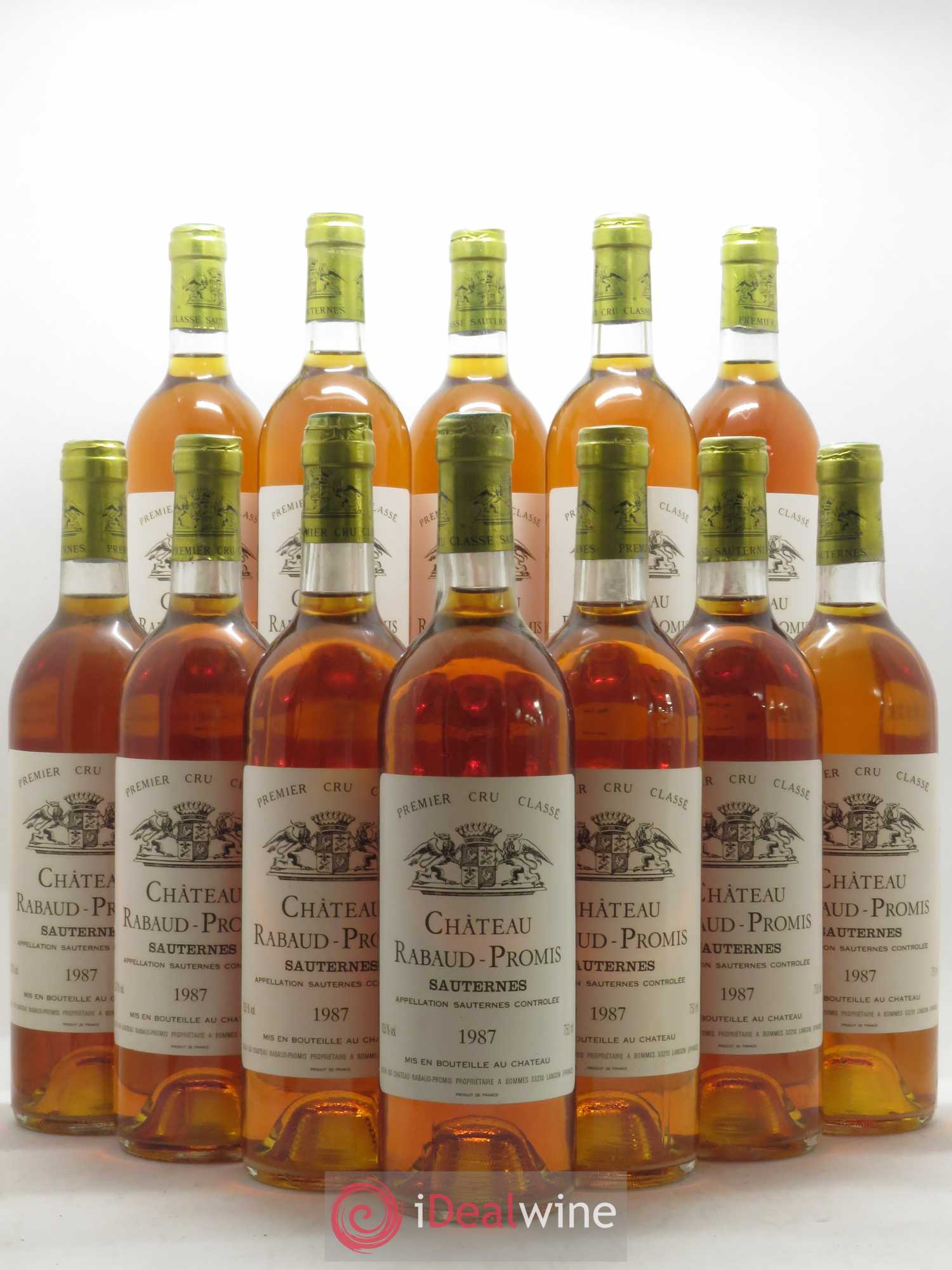 Château Rabaud Promis 1er Grand Cru Classé 1987 - Lotto di 12 bottiglie - 0
