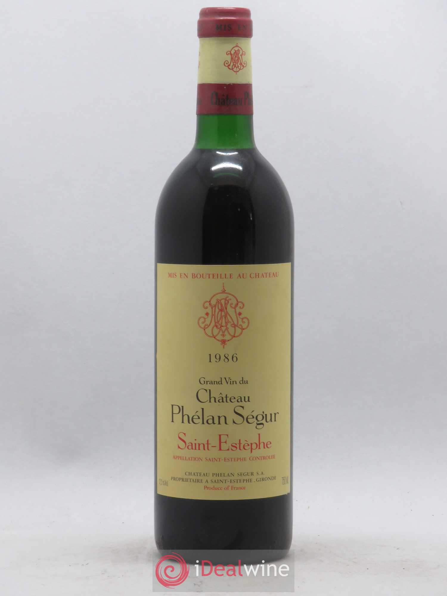 Château Phélan Ségur 1986 - Lot de 1 bouteille - 0