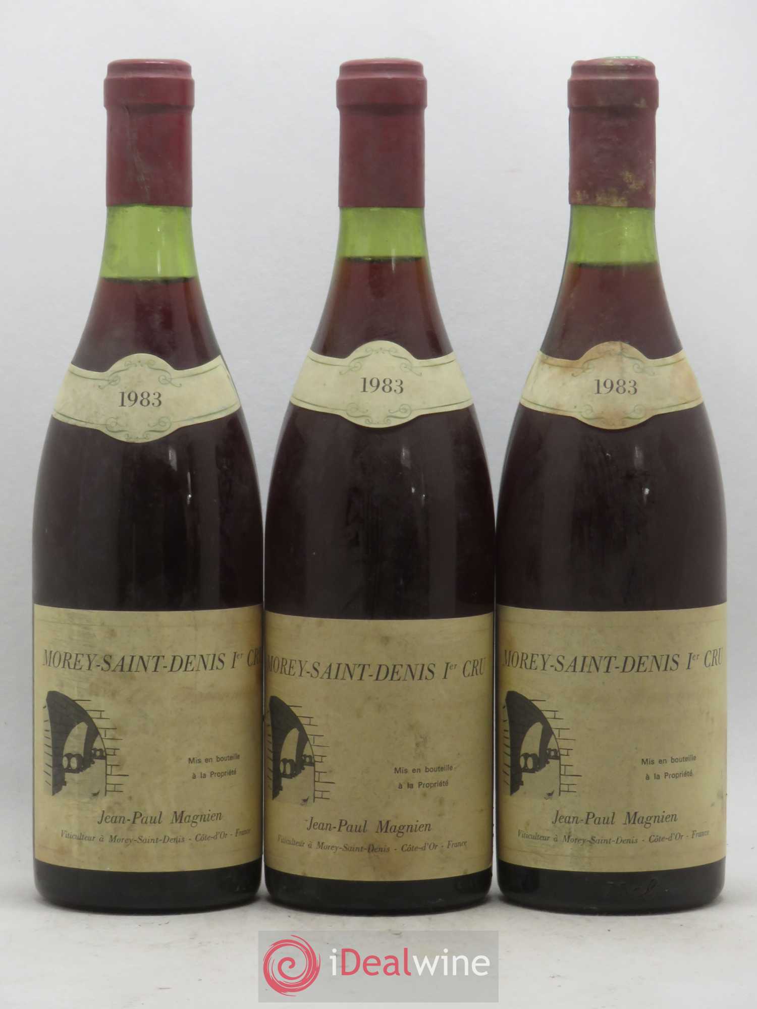 Morey-Saint-Denis 1er Cru Jean Paul Magnien 1983 - Lot de 3 bouteilles - 0