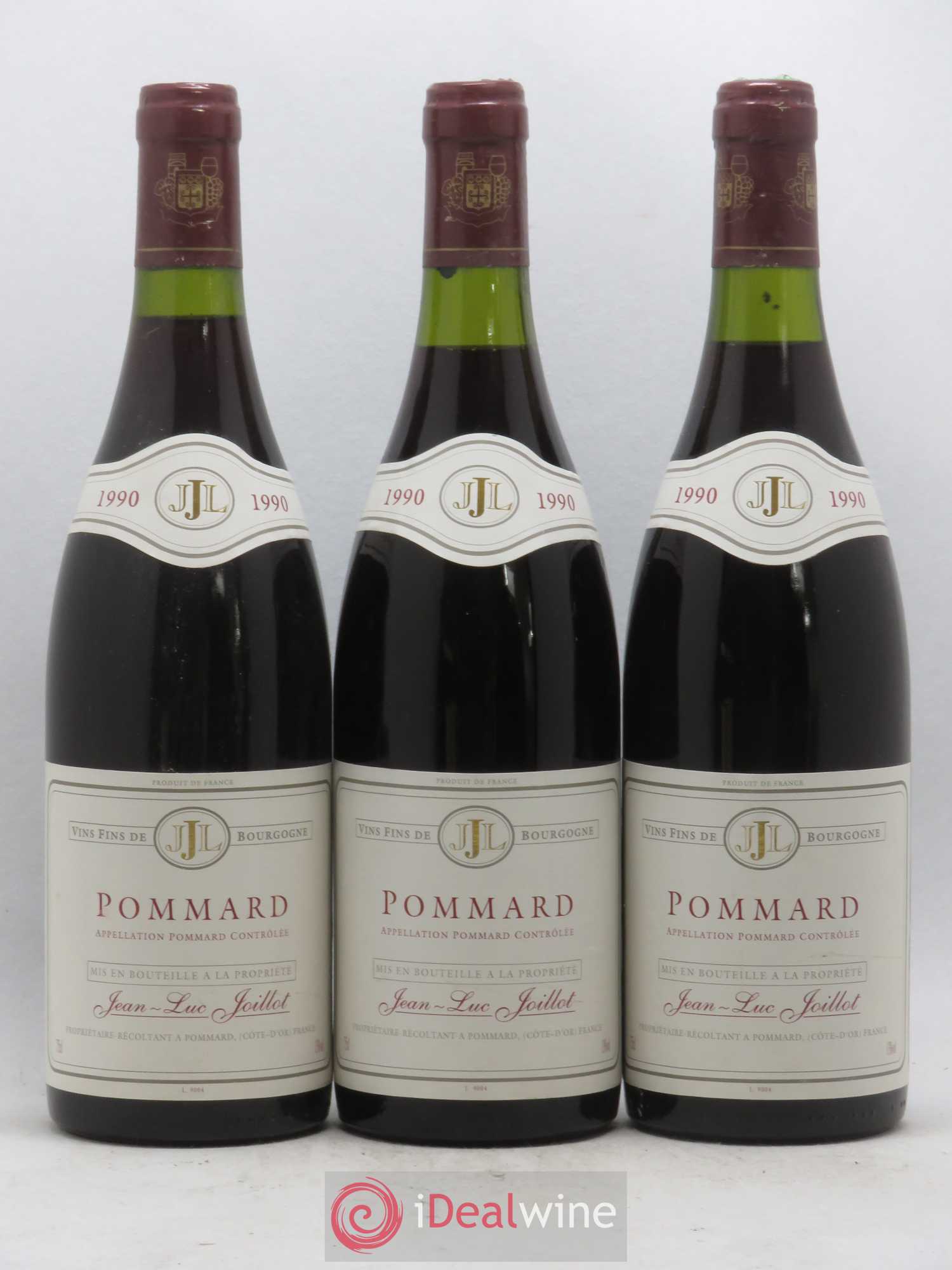 Pommard Jean-Luc Joillot 1990 - Lot de 3 bouteilles - 0