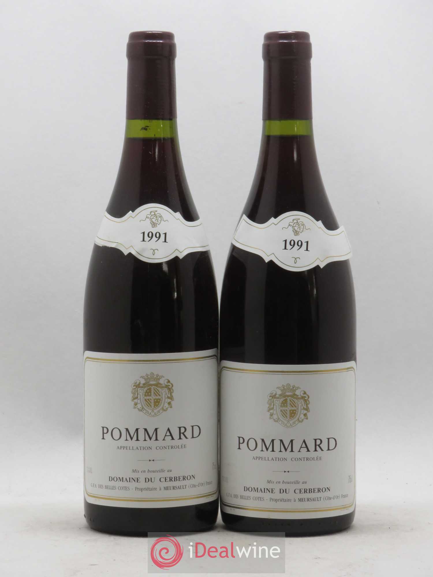 Pommard Domaine du Cerberon 1991 - Posten von 2 Flaschen - 0