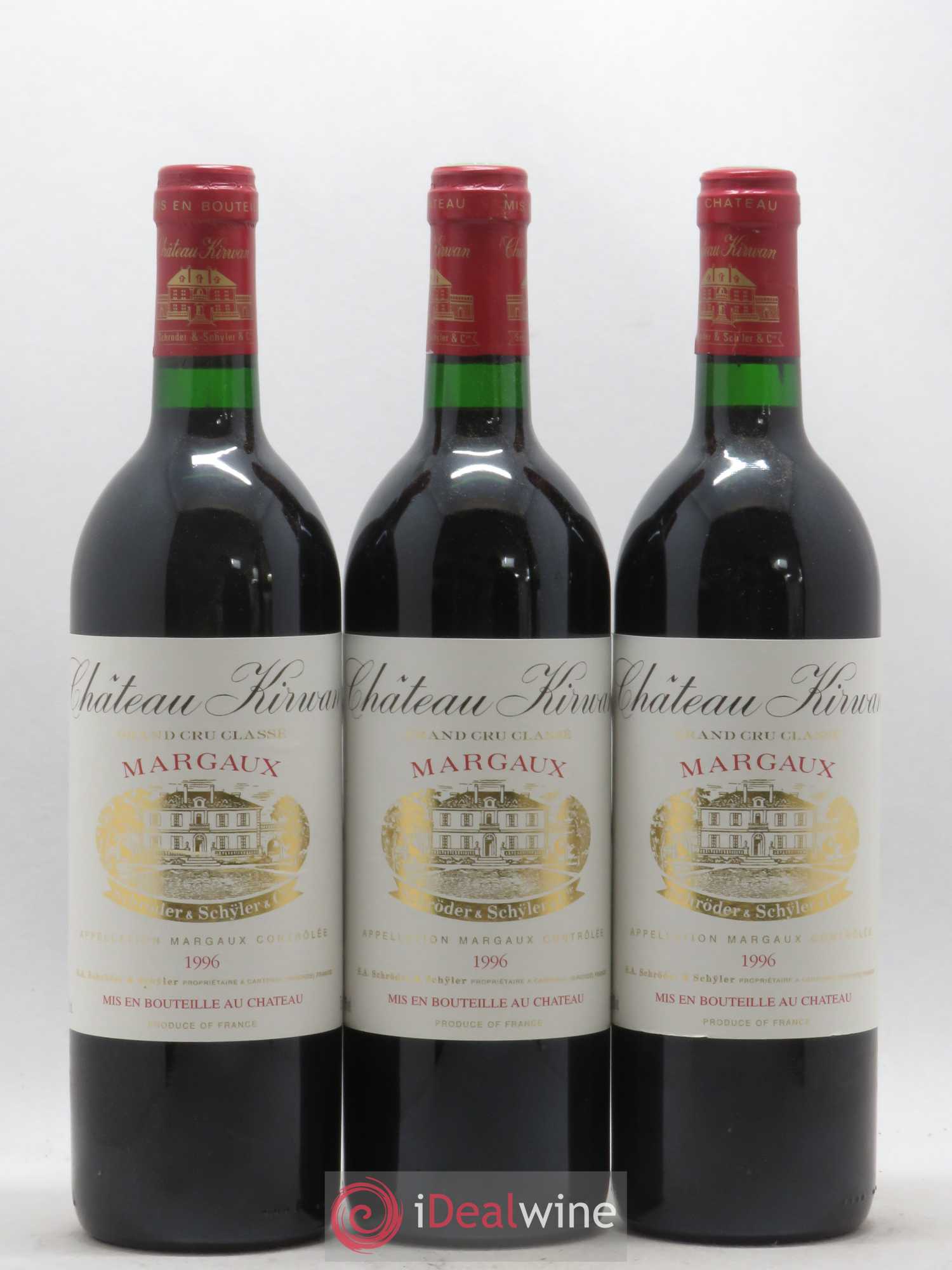 Château Kirwan 3ème Grand Cru Classé 1996 - Lot de 12 bouteilles - 3