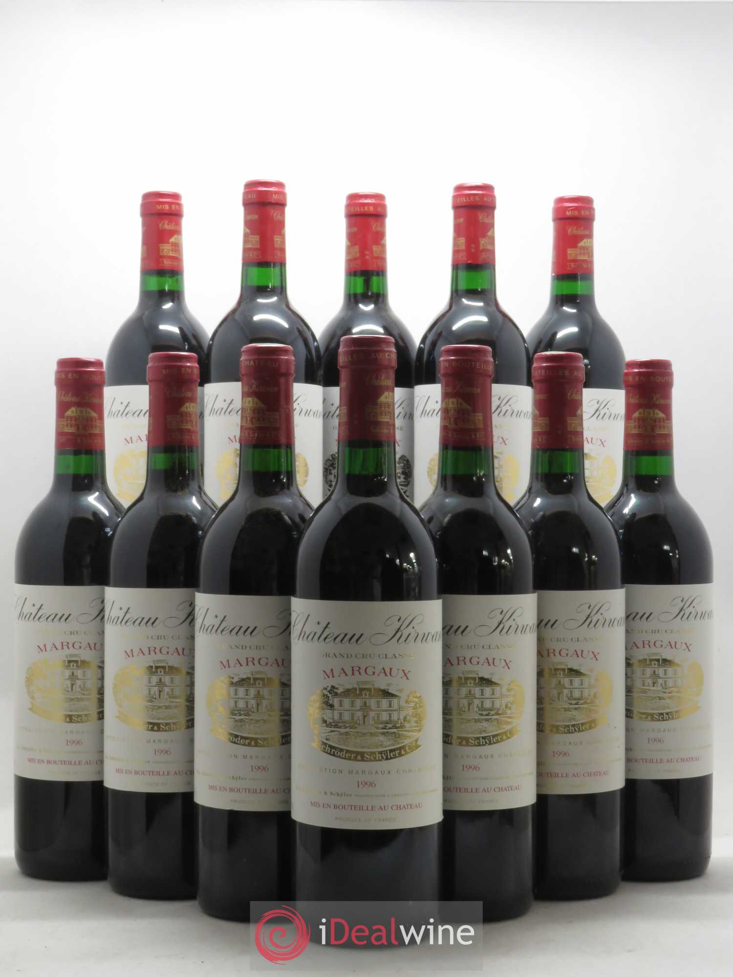 Château Kirwan 3ème Grand Cru Classé 1996 - Lot de 12 bouteilles - 0