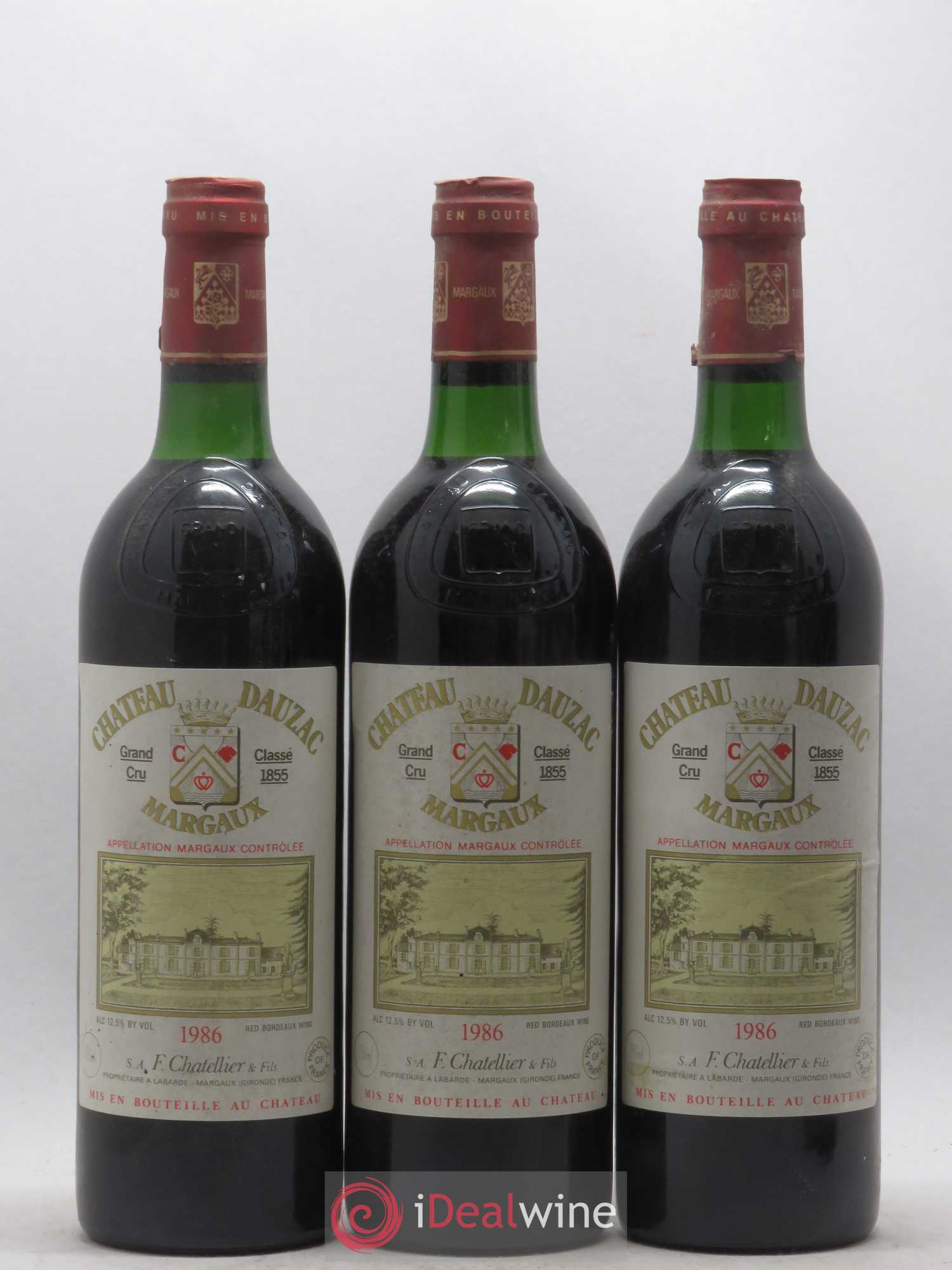 Château Dauzac 5ème Grand Cru Classé 1986 - Lot de 6 bouteilles - 1