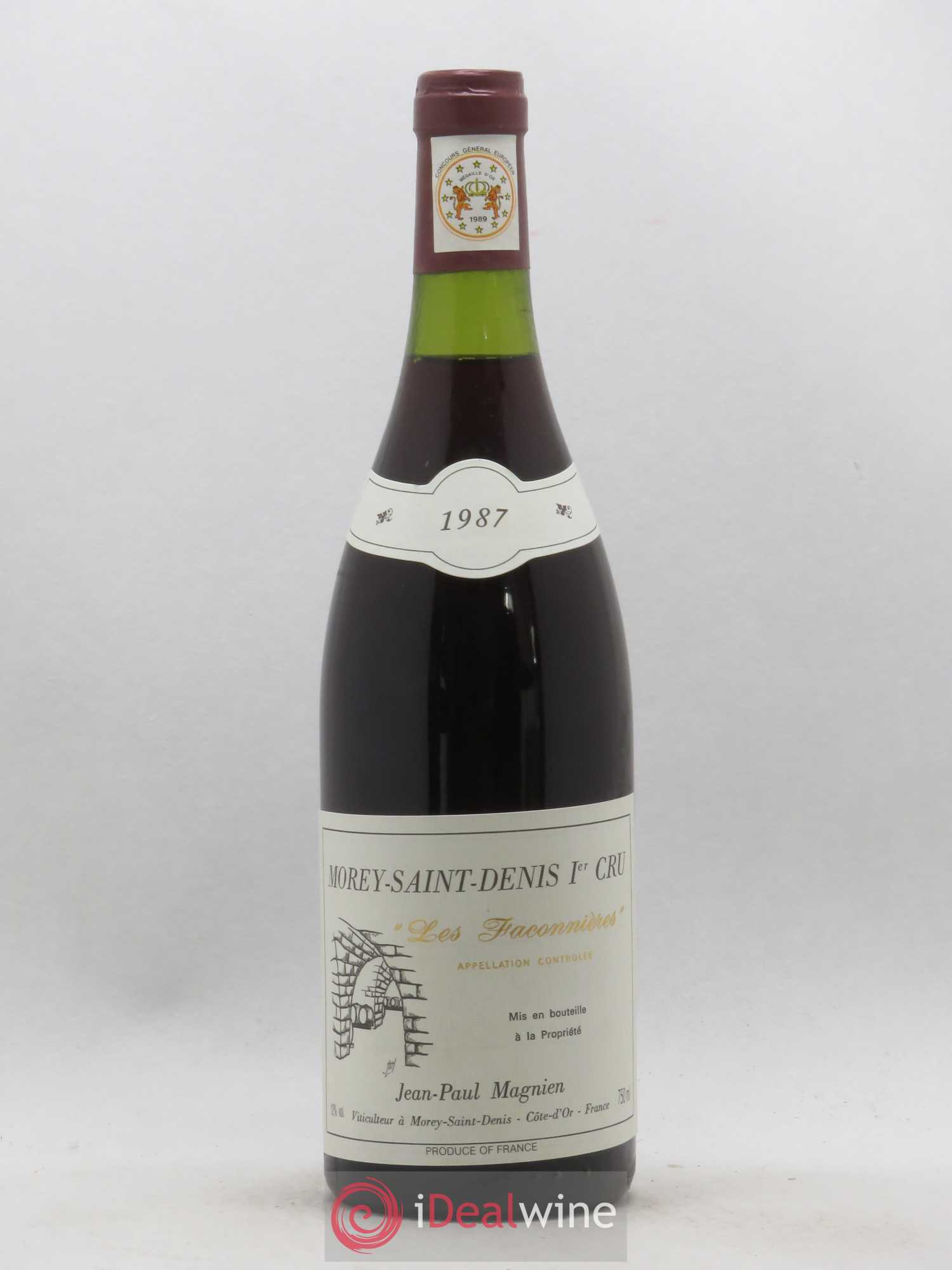 Morey-Saint-Denis 1er Cru Les Faconnières Jean Paul Magnien 1987 - Posten von 1 Flasche - 0
