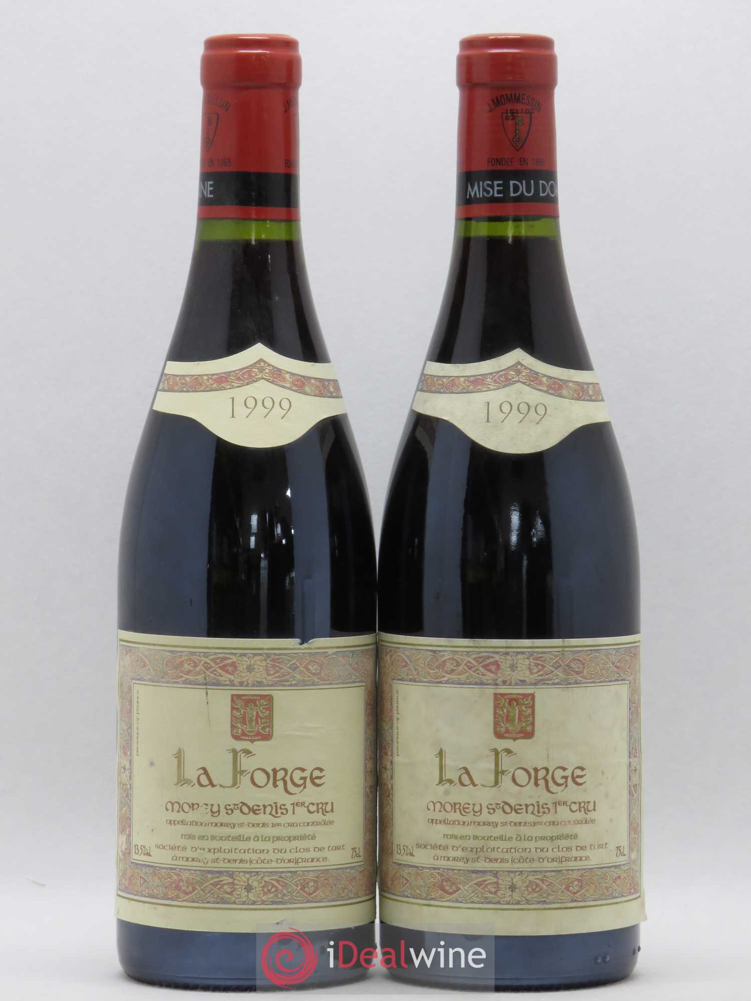 Morey-Saint-Denis 1er Cru La Forge de Tart Clos de Tart 1999 - Lot de 2 bouteilles - 0