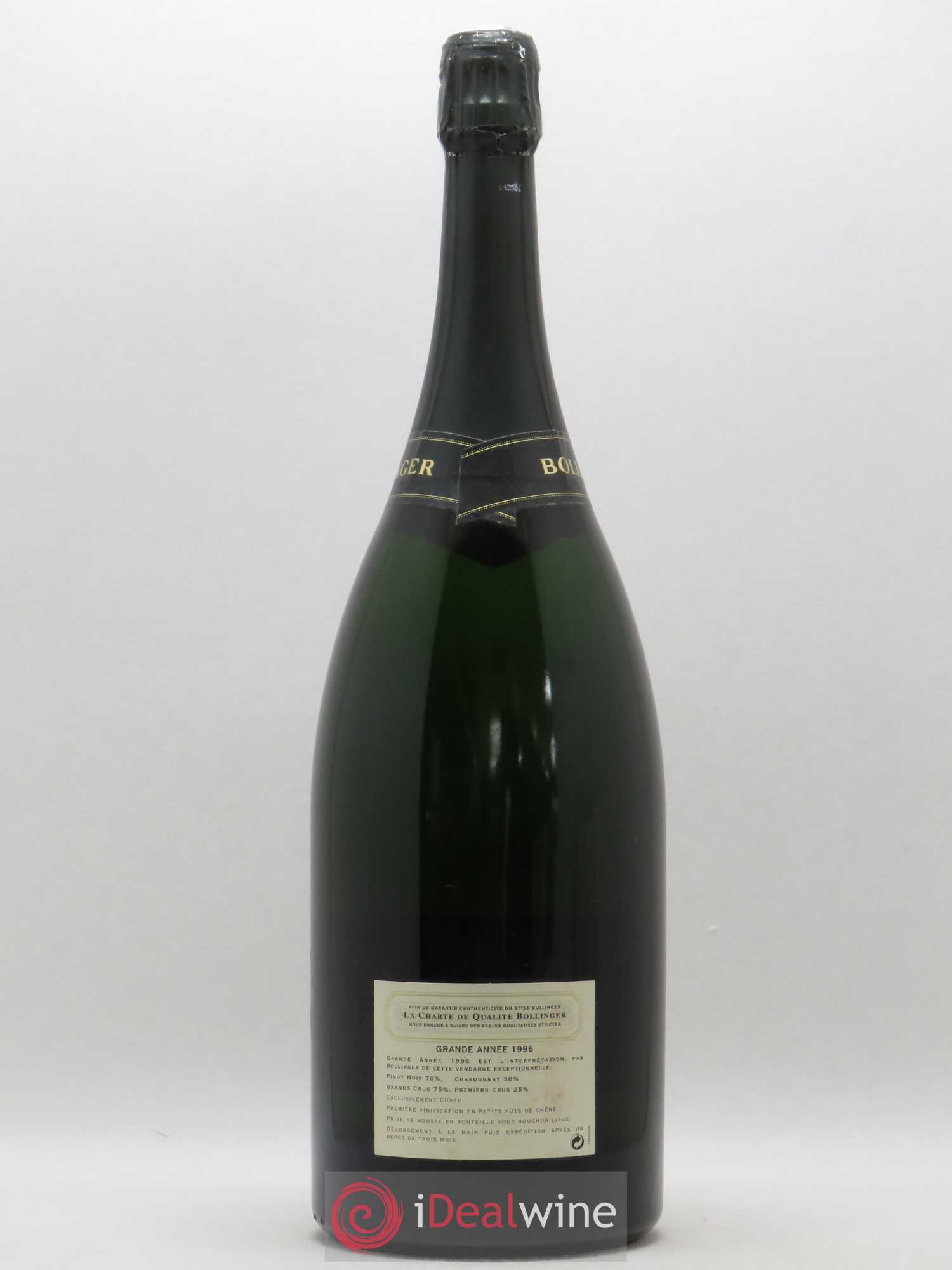 La Grande Année Brut Bollinger 1996 - Lot de 1 magnum - 1