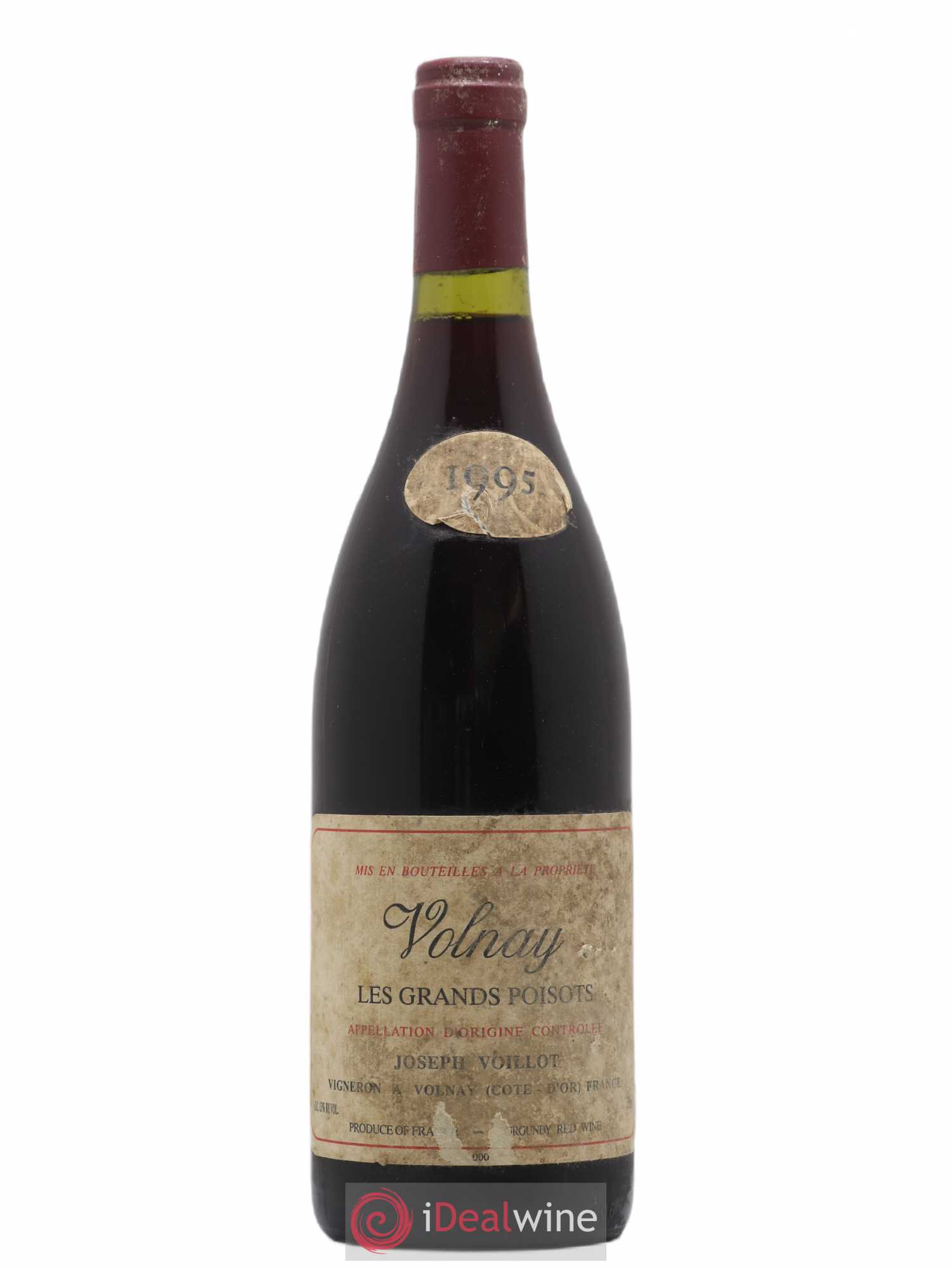 Volnay Les Grands Poisots Domaine Joseph Voillot 1995 - Posten von 1 Flasche - 0