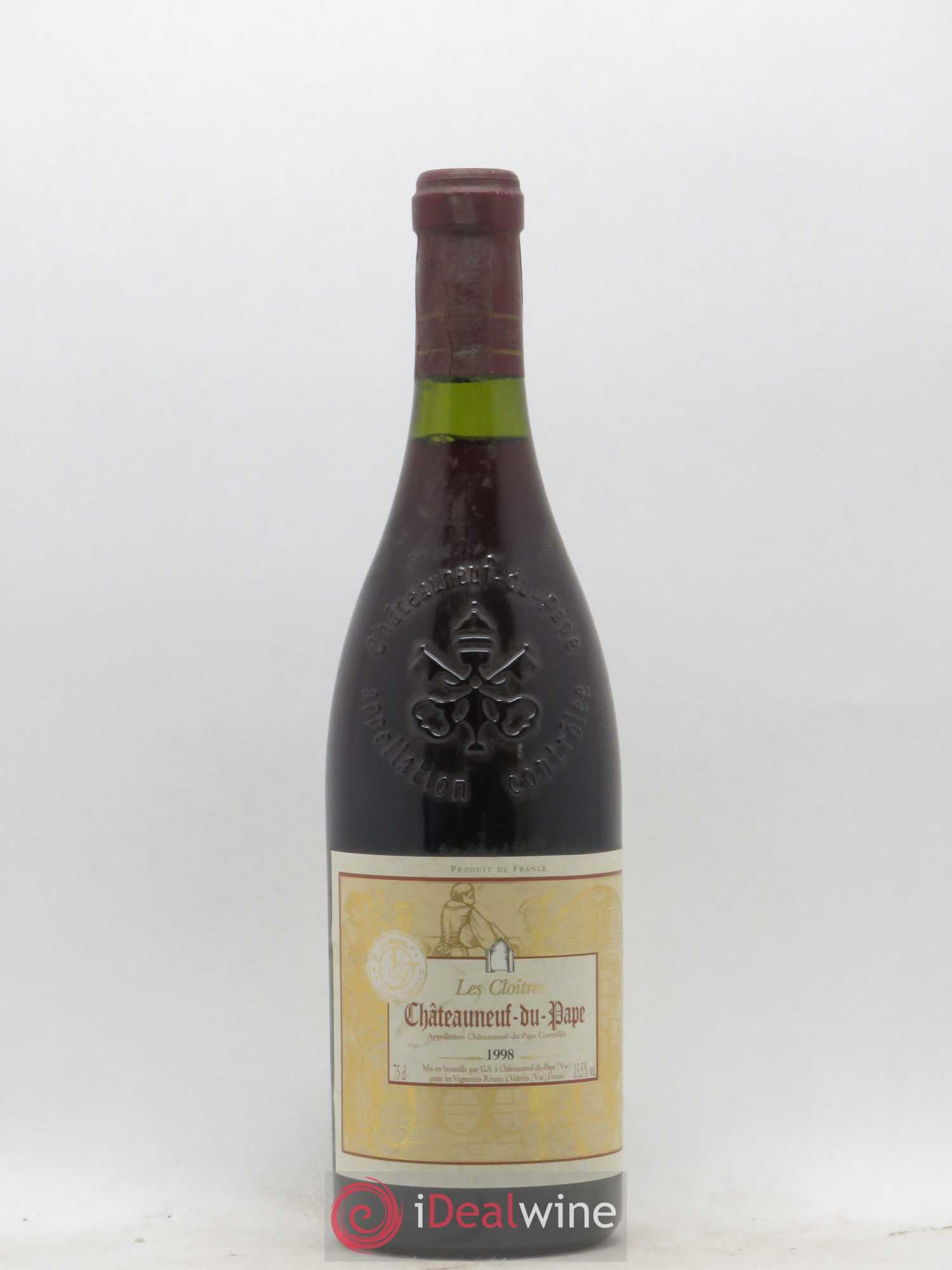 Châteauneuf-du-Pape Les Cloitres 1998 - Lot de 1 bouteille - 0