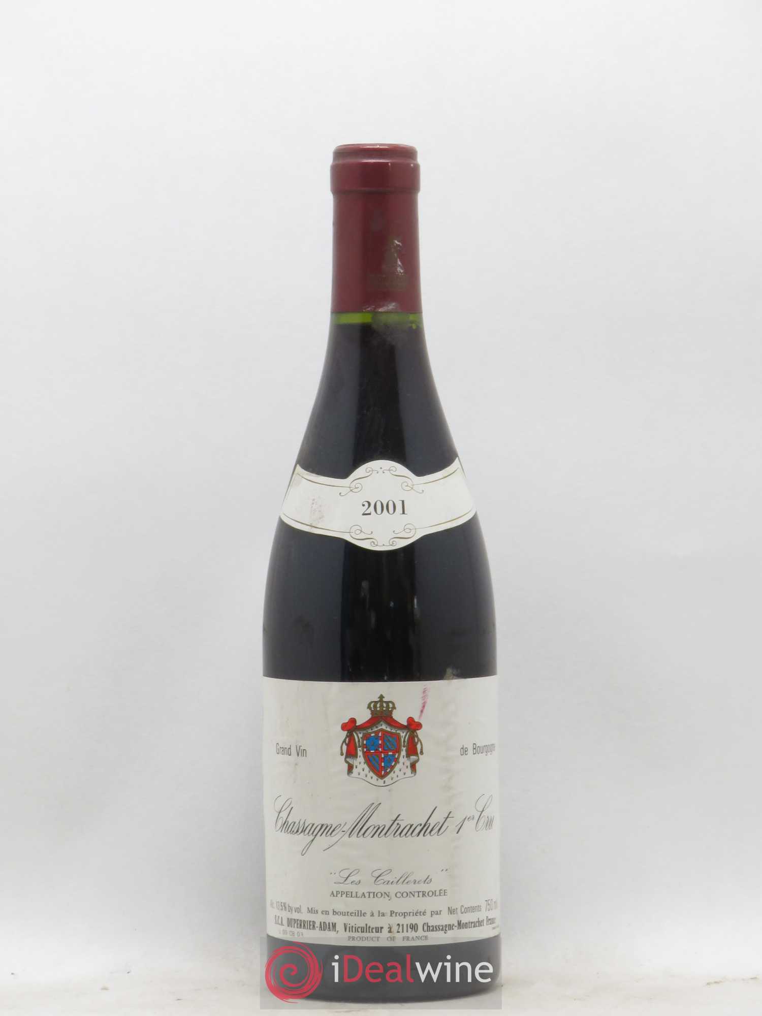 Chassagne-Montrachet 1er Cru Les Caillerets Domaine Du Perrier Adam 2001 - Posten von 1 Flasche - 0