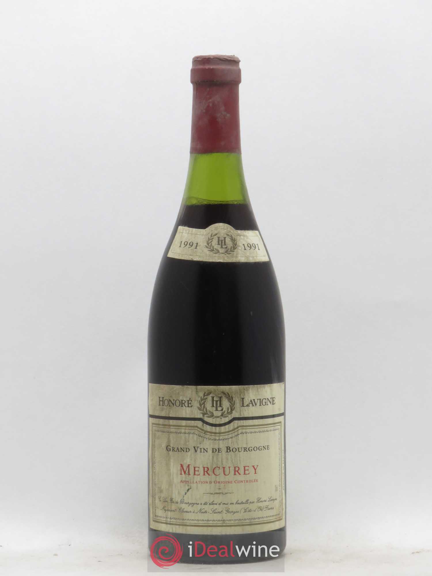 Mercurey Honore Lavigne 1991 - Lot de 1 bouteille - 0