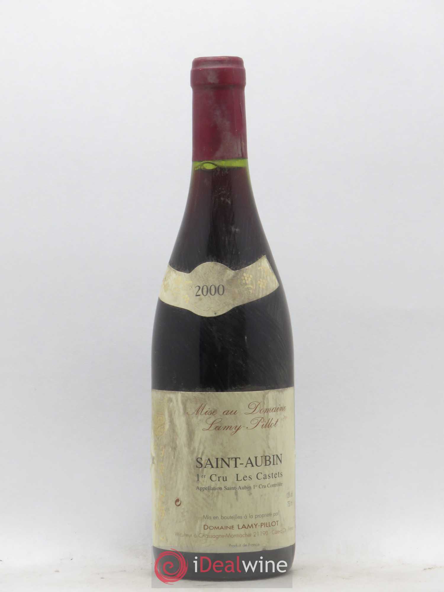 Saint-Aubin 1er Cru Les Castets Domaine Lamy Pillot 2000 - Posten von 1 Flasche - 0