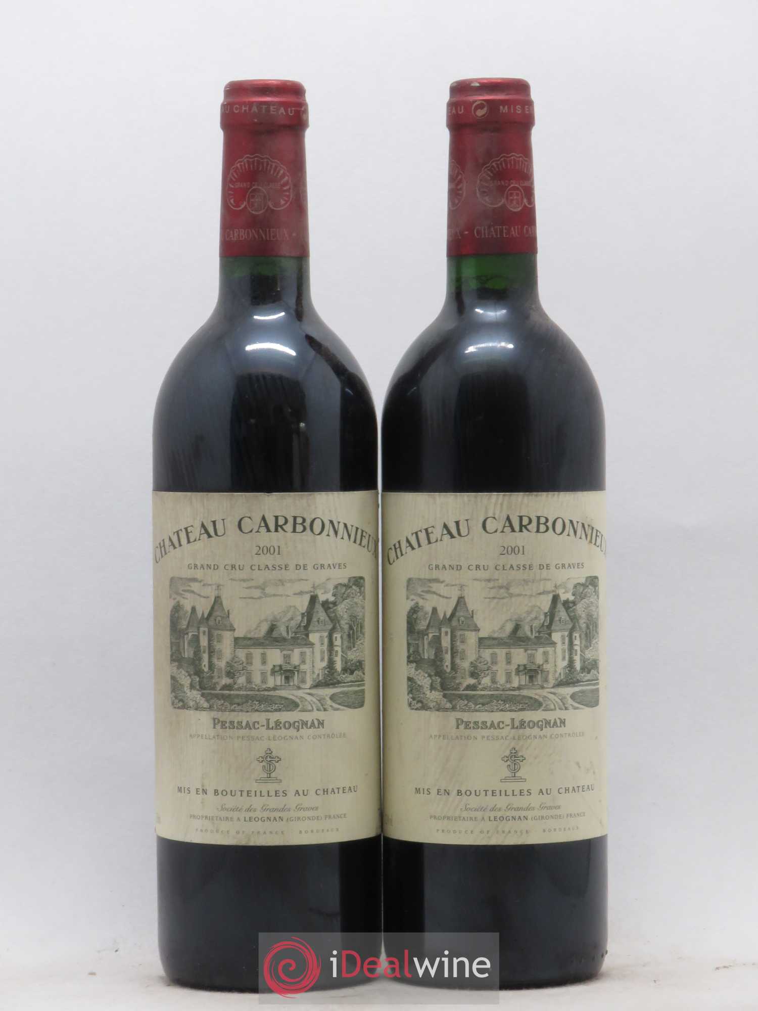 Château Carbonnieux Cru Classé de Graves 2001 - Lot de 2 bouteilles - 0