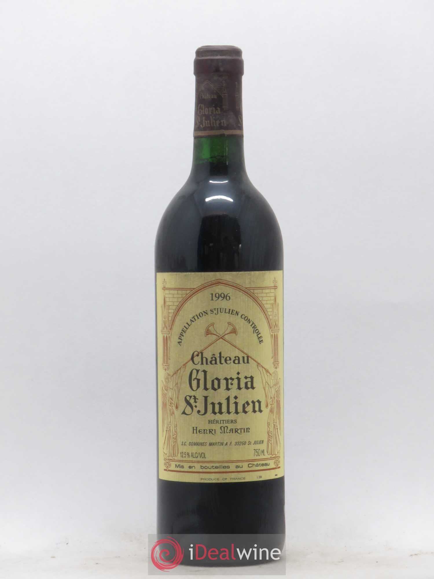 Château Gloria 1996 - Lot de 1 bouteille - 0