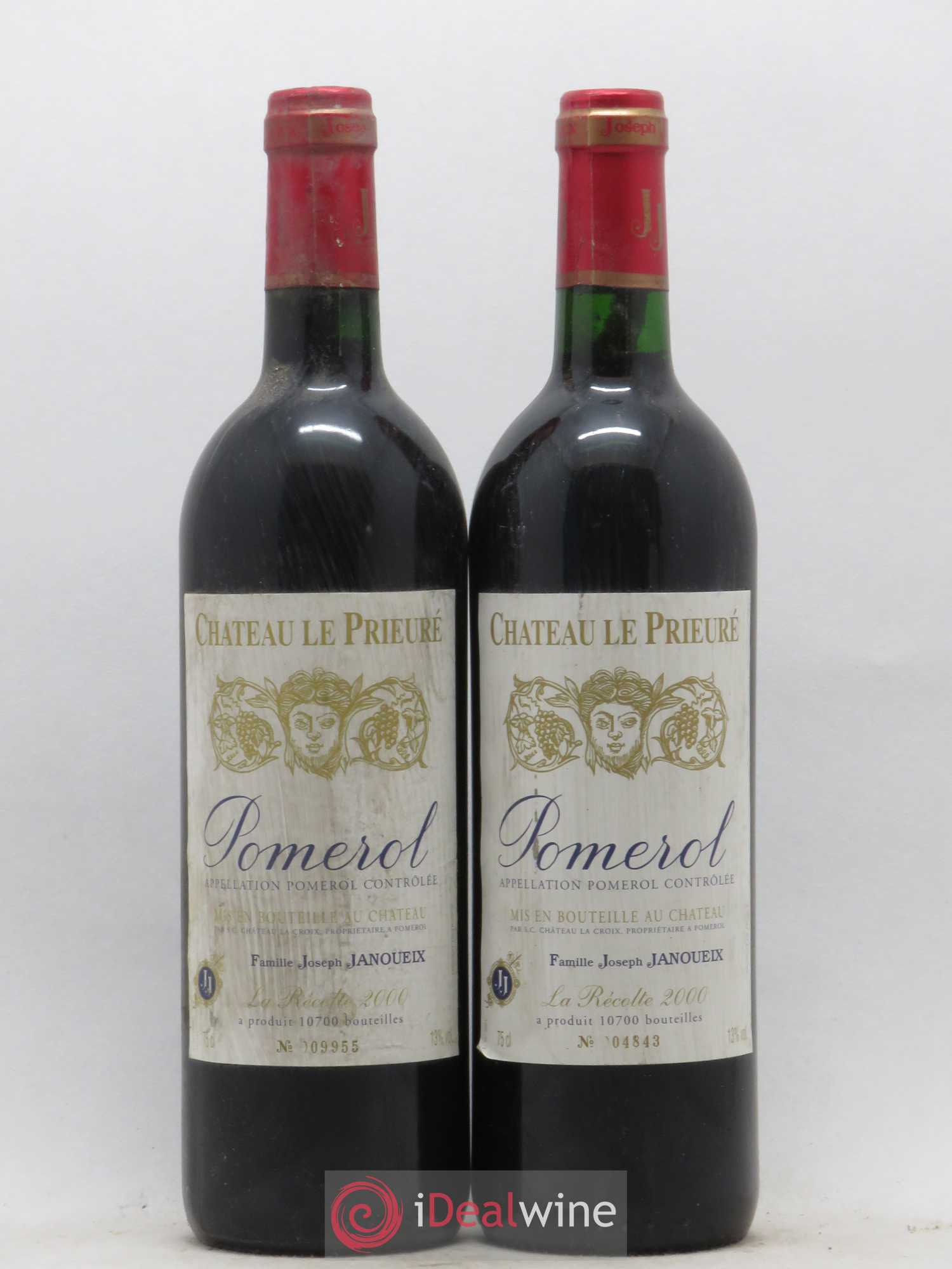 Pomerol Chateau Le Prieure 2000 - Posten von 2 Flaschen - 0